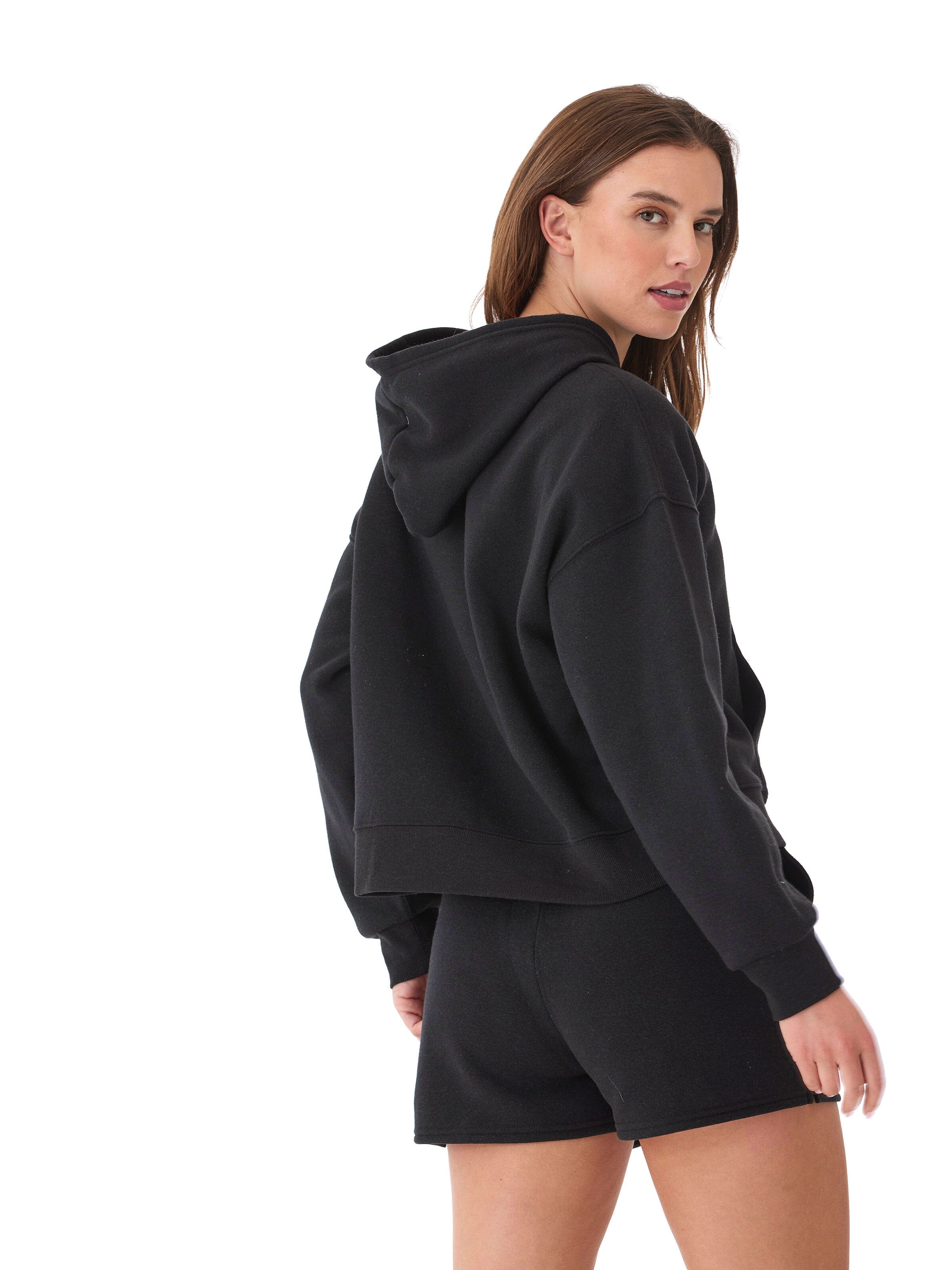 Women's Black Triblend Fleece Pullover Hoodie