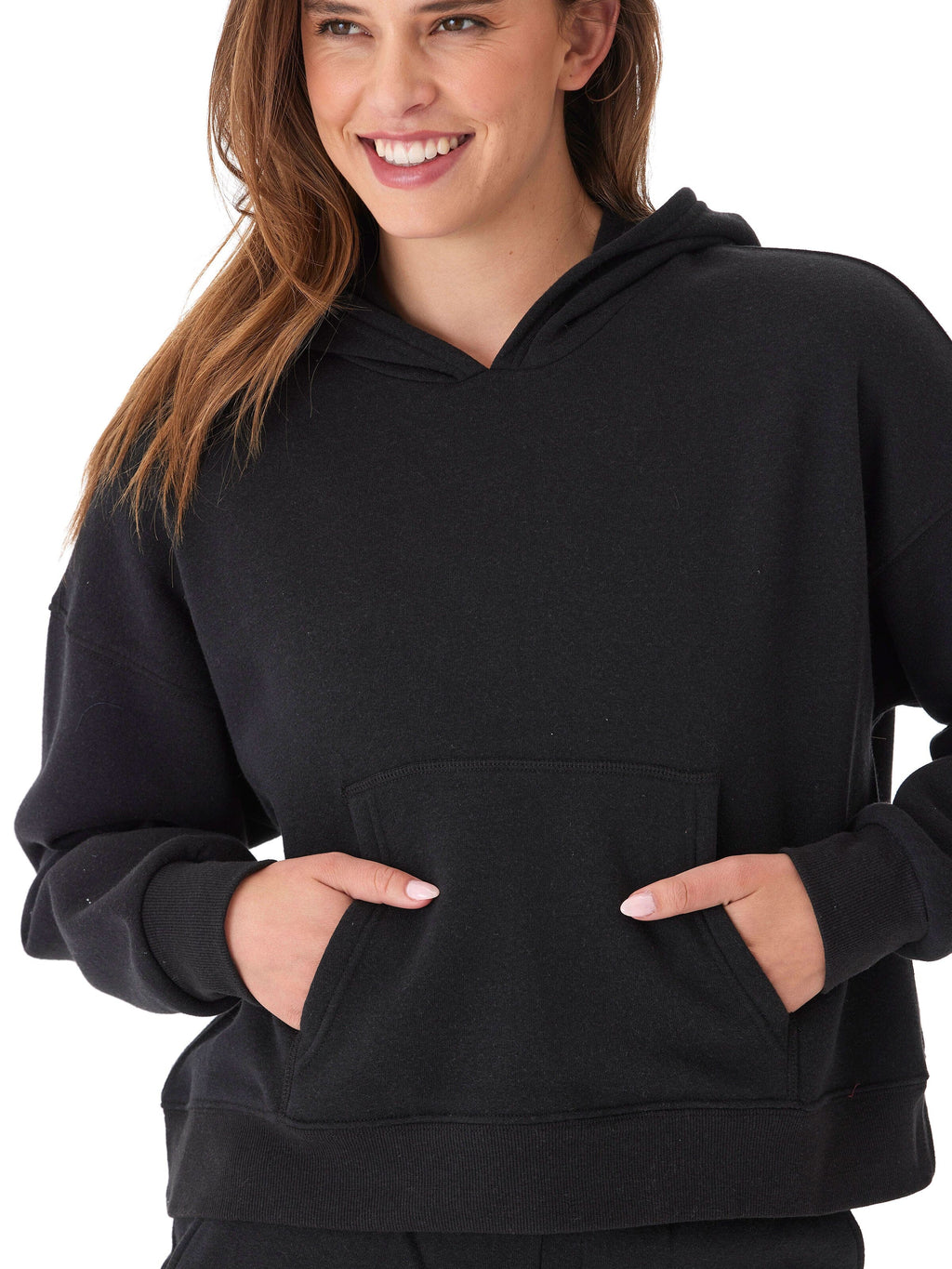 Women's Black Triblend Fleece Pullover Hoodie