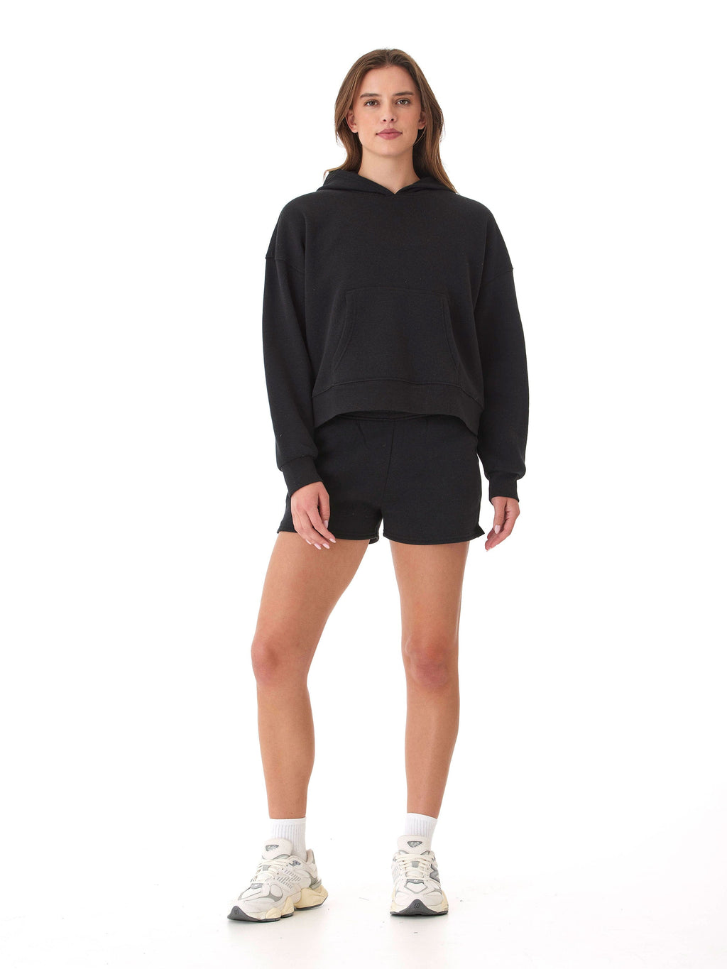 Women's Black Triblend Fleece Pullover Hoodie