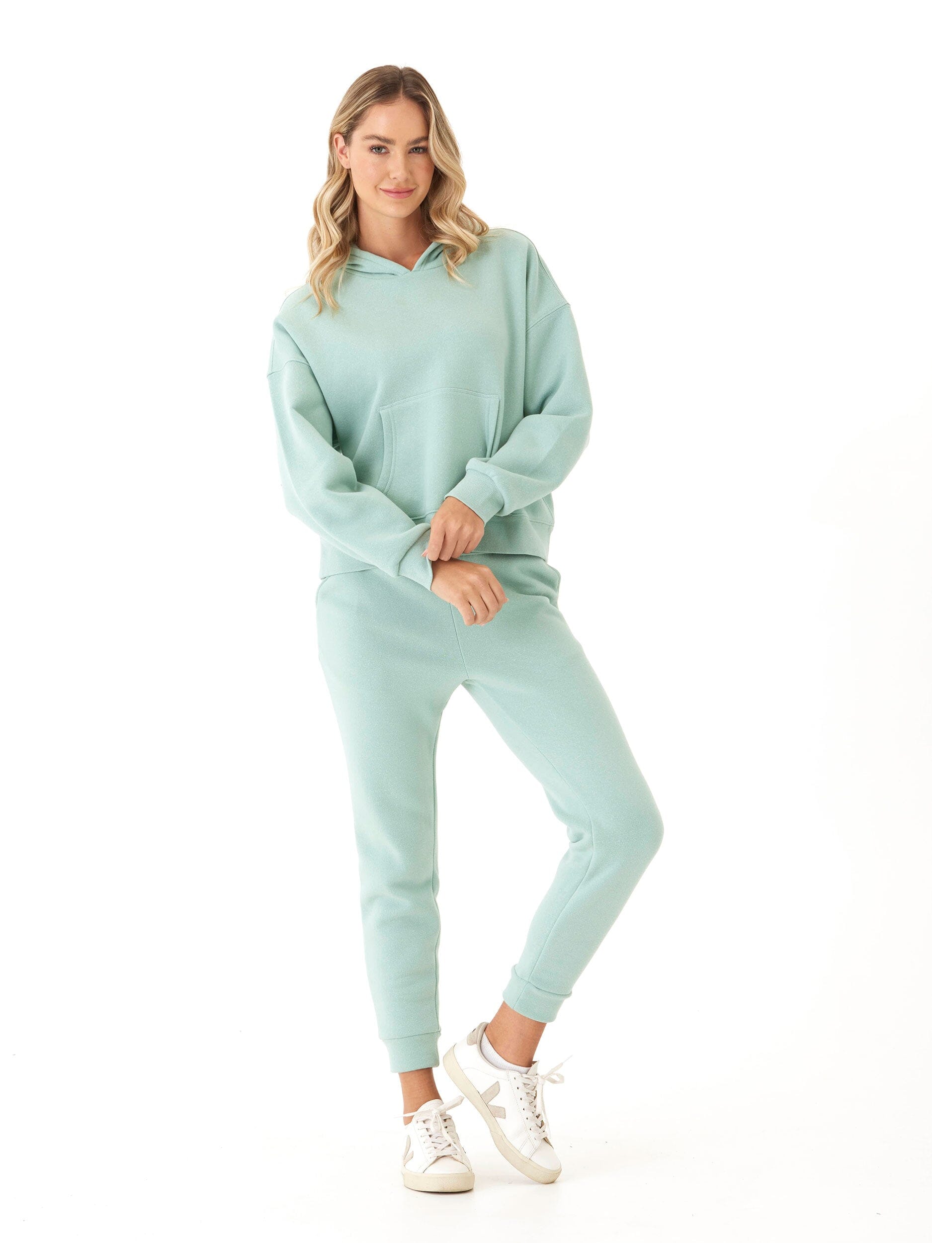 Rowena Triblend Fleece Jogger: Relaxed Tapered Ankle Loungewear