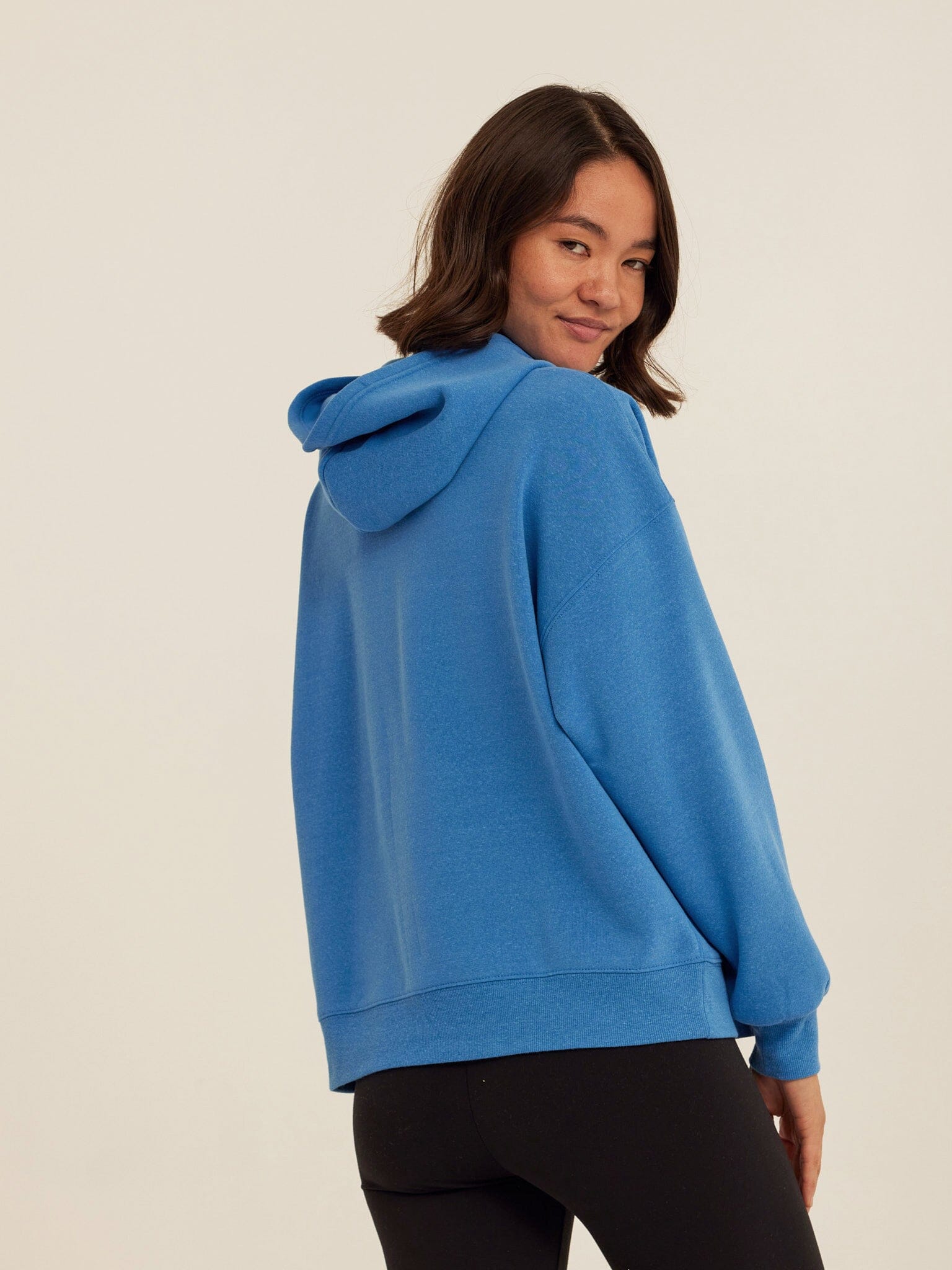 Marcellina Women's Triblend Fleece Pullover Hoodie in Blue