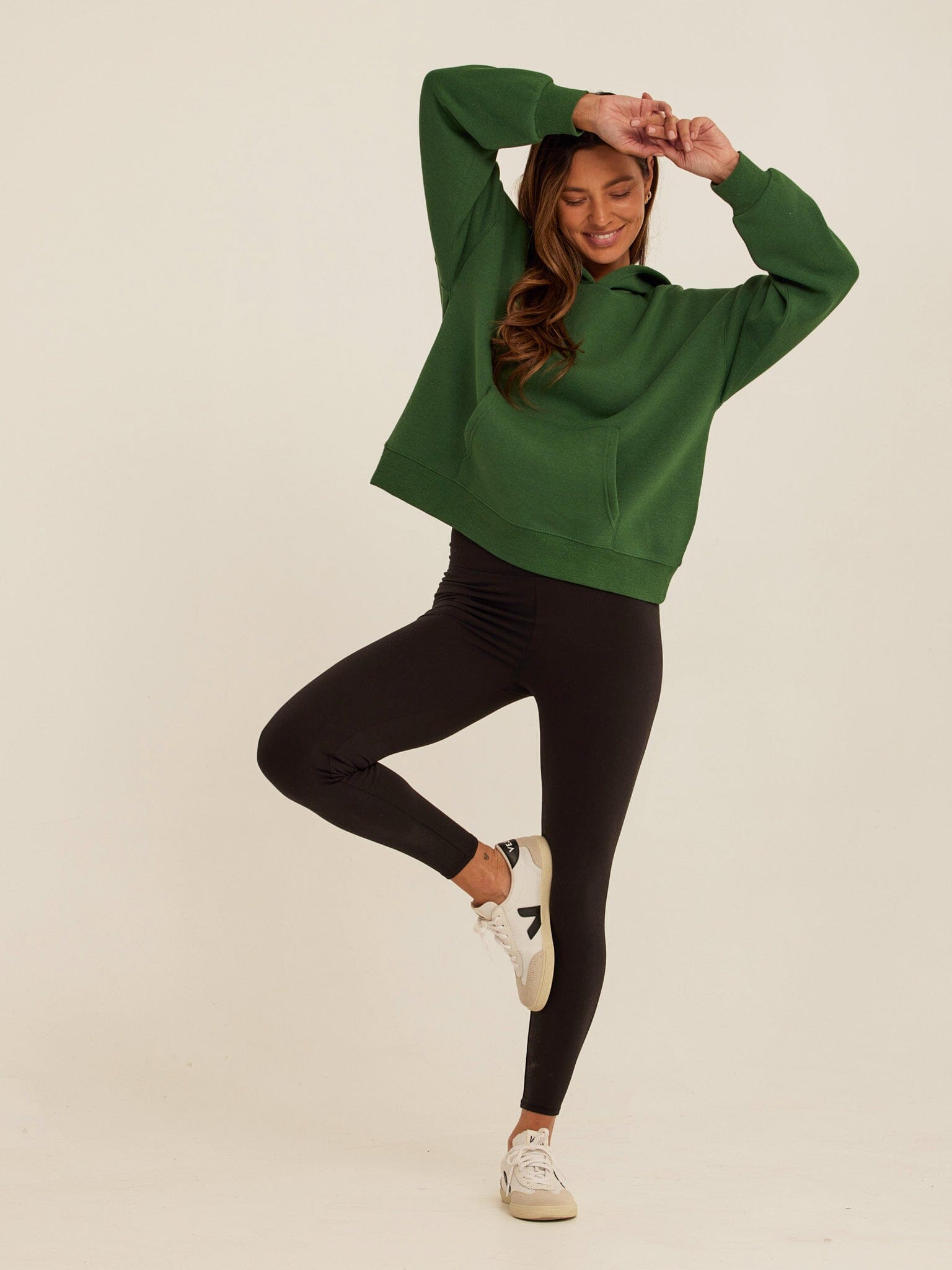 Marcellina Triblend Fleece Pullover Hoodie 2.0 in Green