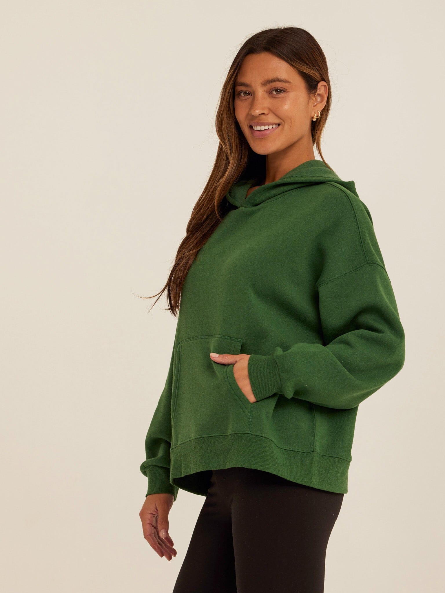 Marcellina Triblend Fleece Pullover Hoodie 2.0 in Green