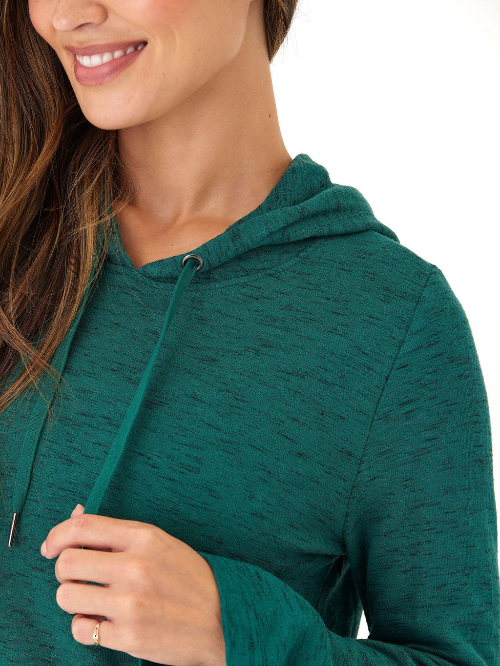 Rhythm Slub Hoodie: Comfortable Stretchy Long Sleeve Pullover
