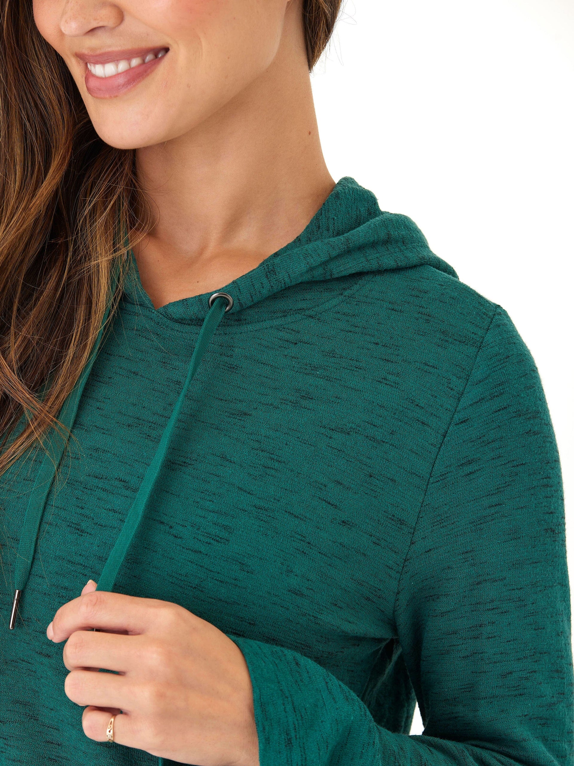 Rhythm Slub Hoodie: Comfortable Stretchy Long Sleeve Pullover