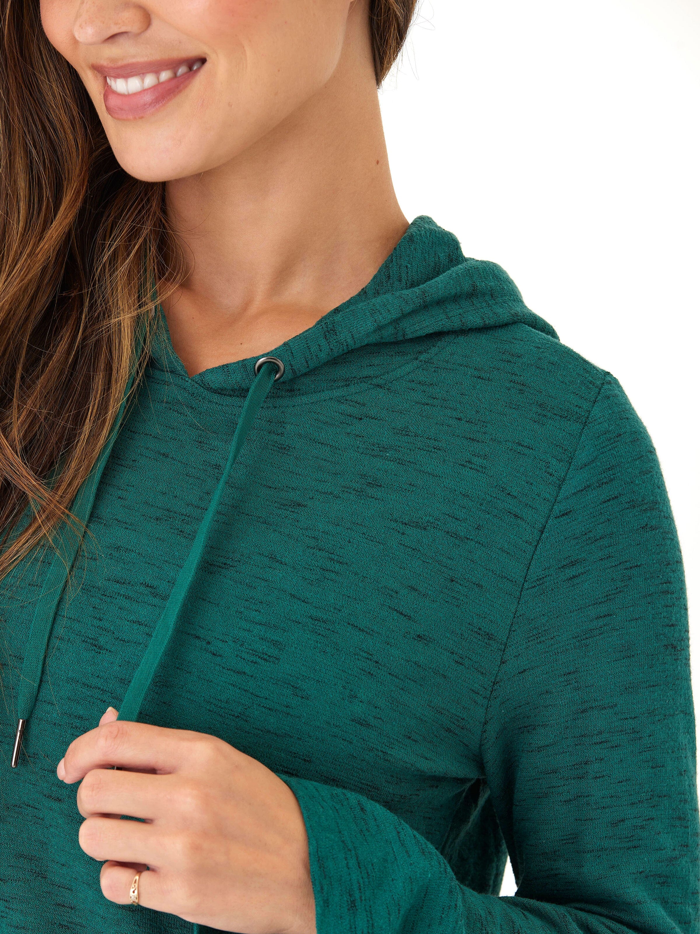Rhythm Slub Hoodie: Comfortable Stretchy Long Sleeve Pullover