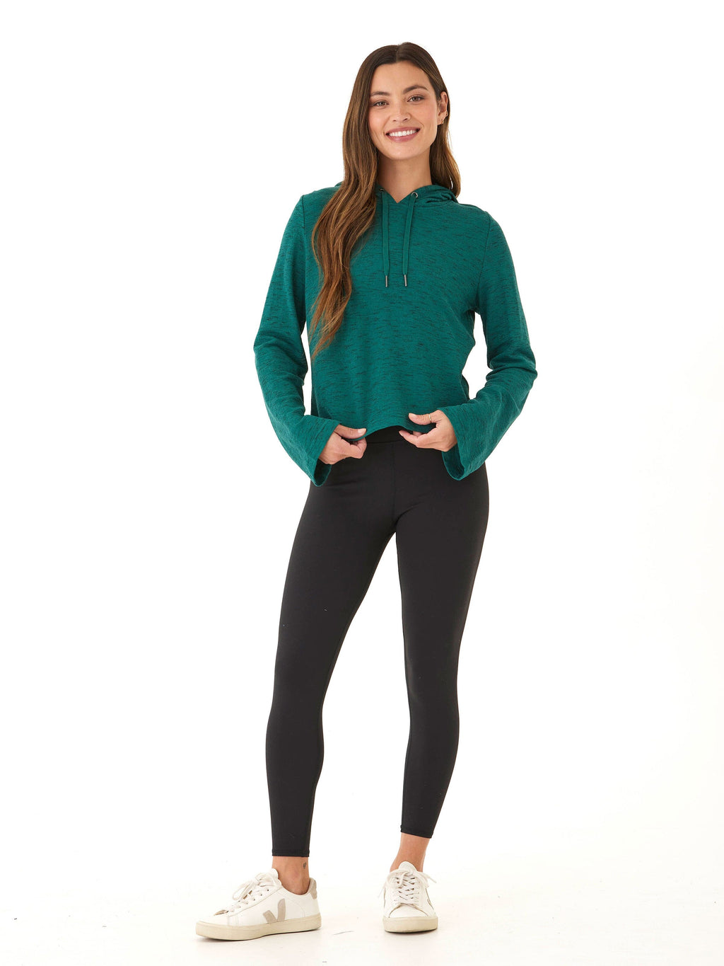 Rhythm Slub Hoodie: Comfortable Stretchy Long Sleeve Pullover
