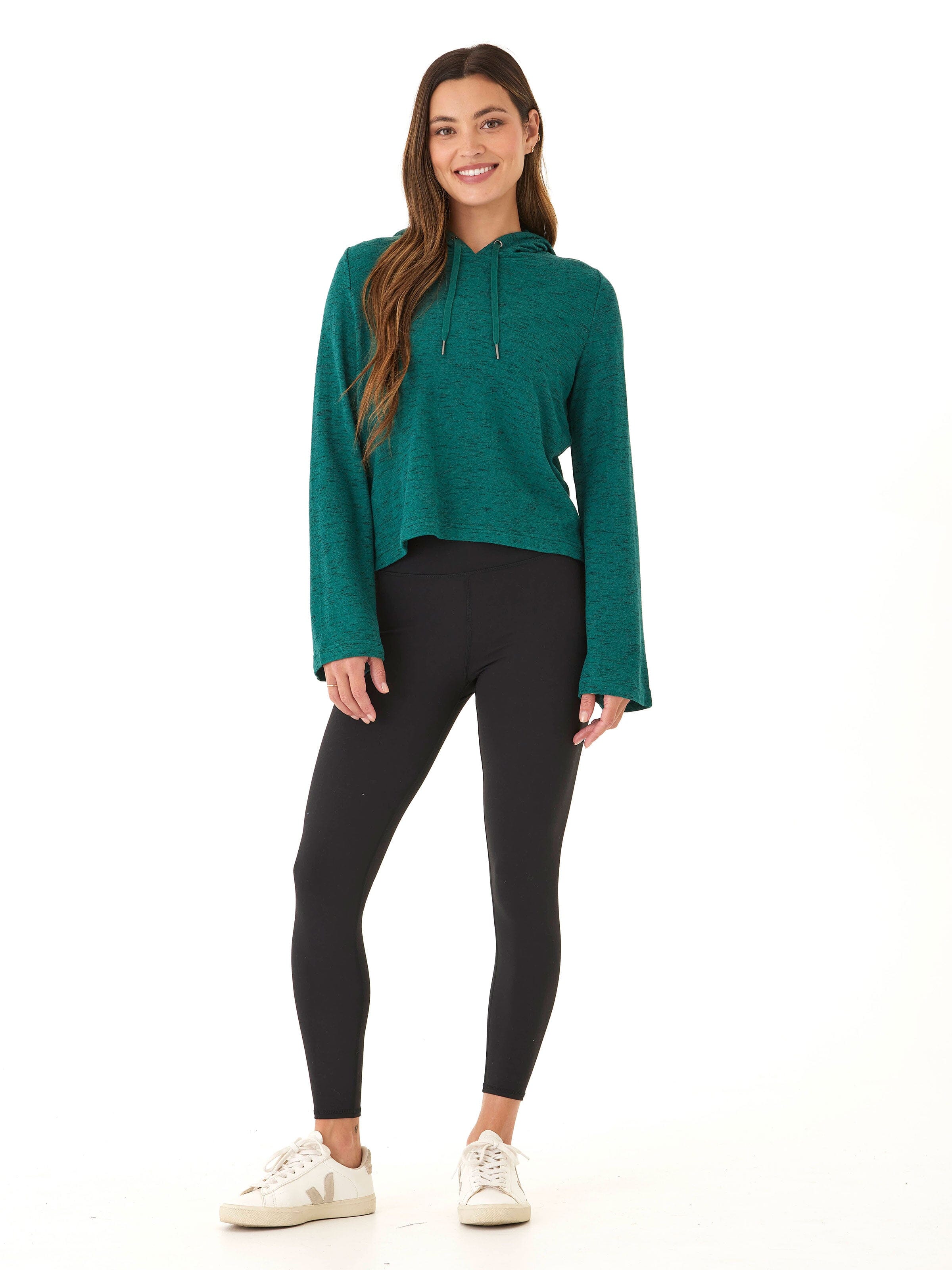 Rhythm Slub Hoodie: Comfortable Stretchy Long Sleeve Pullover