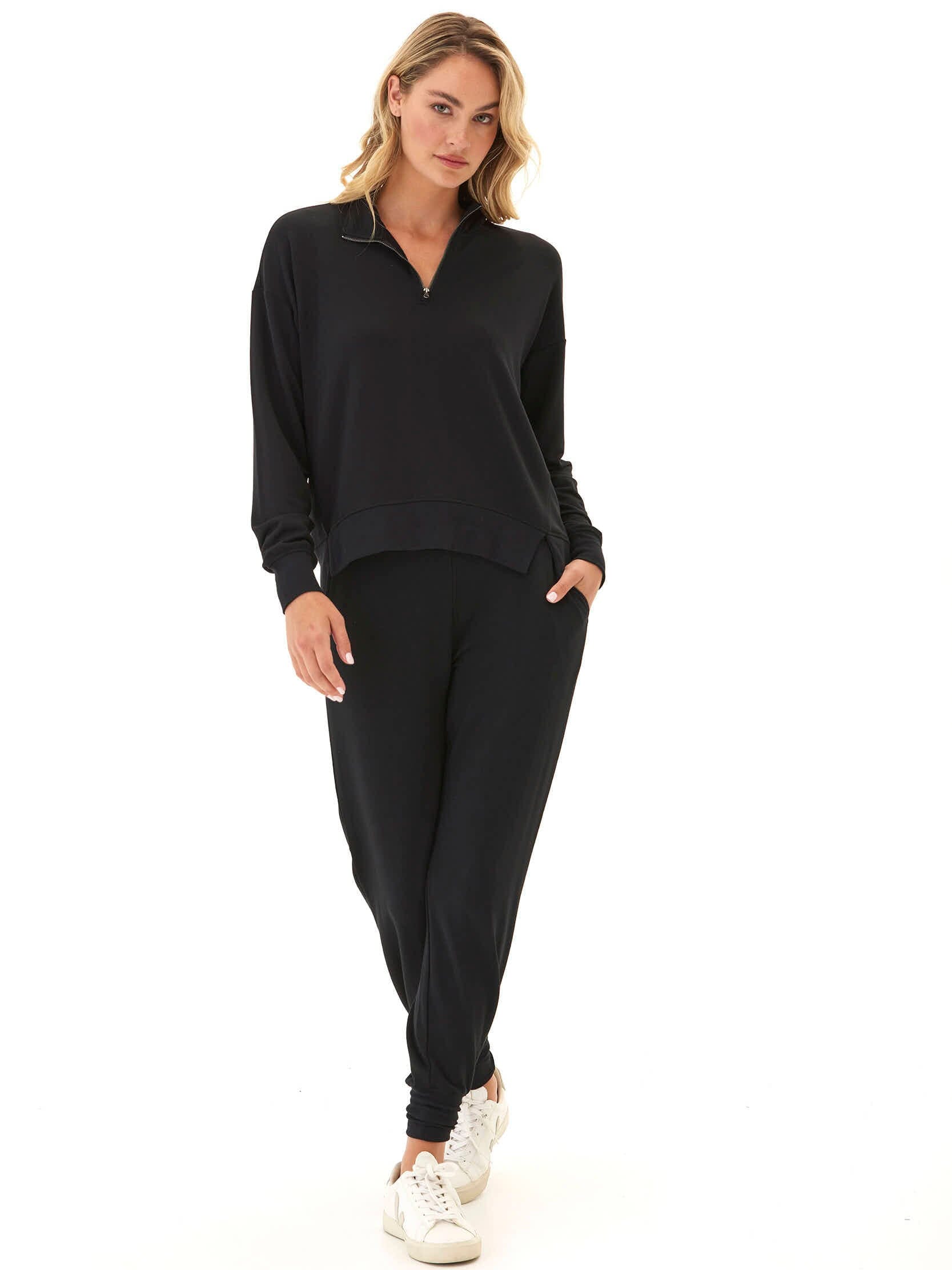 Modal Terry Tulip-Hem Jogger with Elastic Waist for Comfort