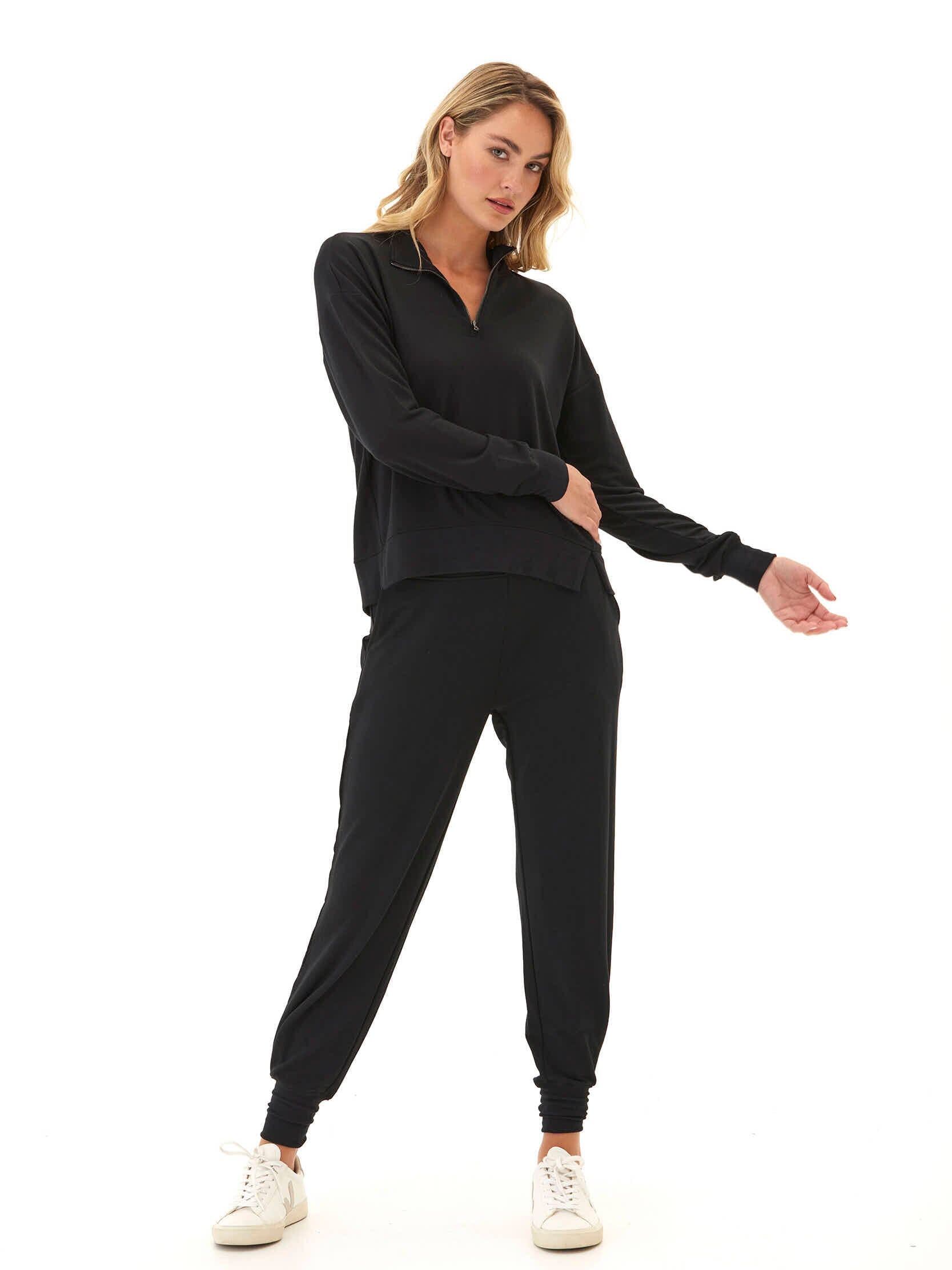 Modal Terry Tulip-Hem Jogger with Elastic Waist for Comfort