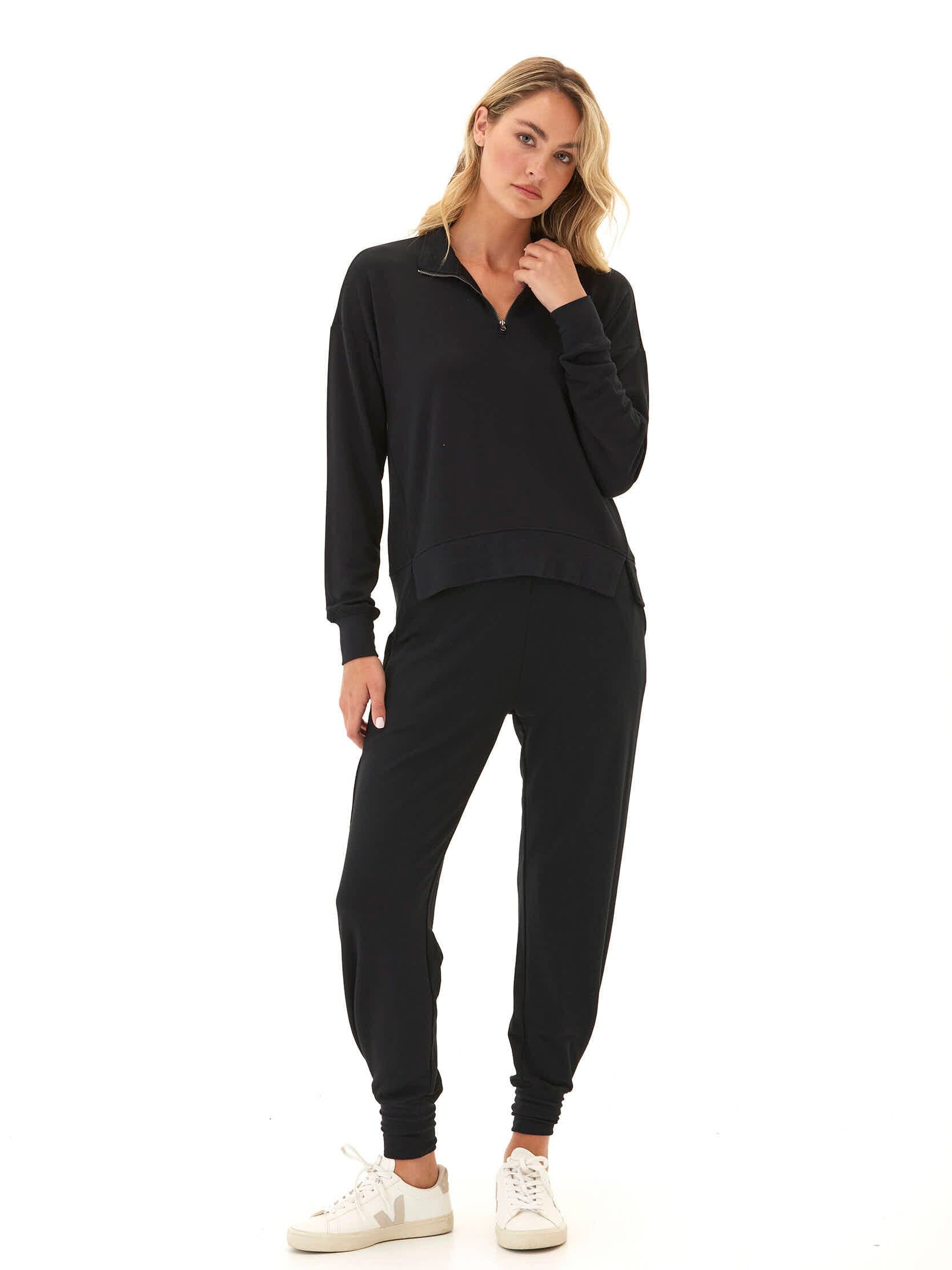 Modal Terry Tulip-Hem Jogger with Elastic Waist for Comfort