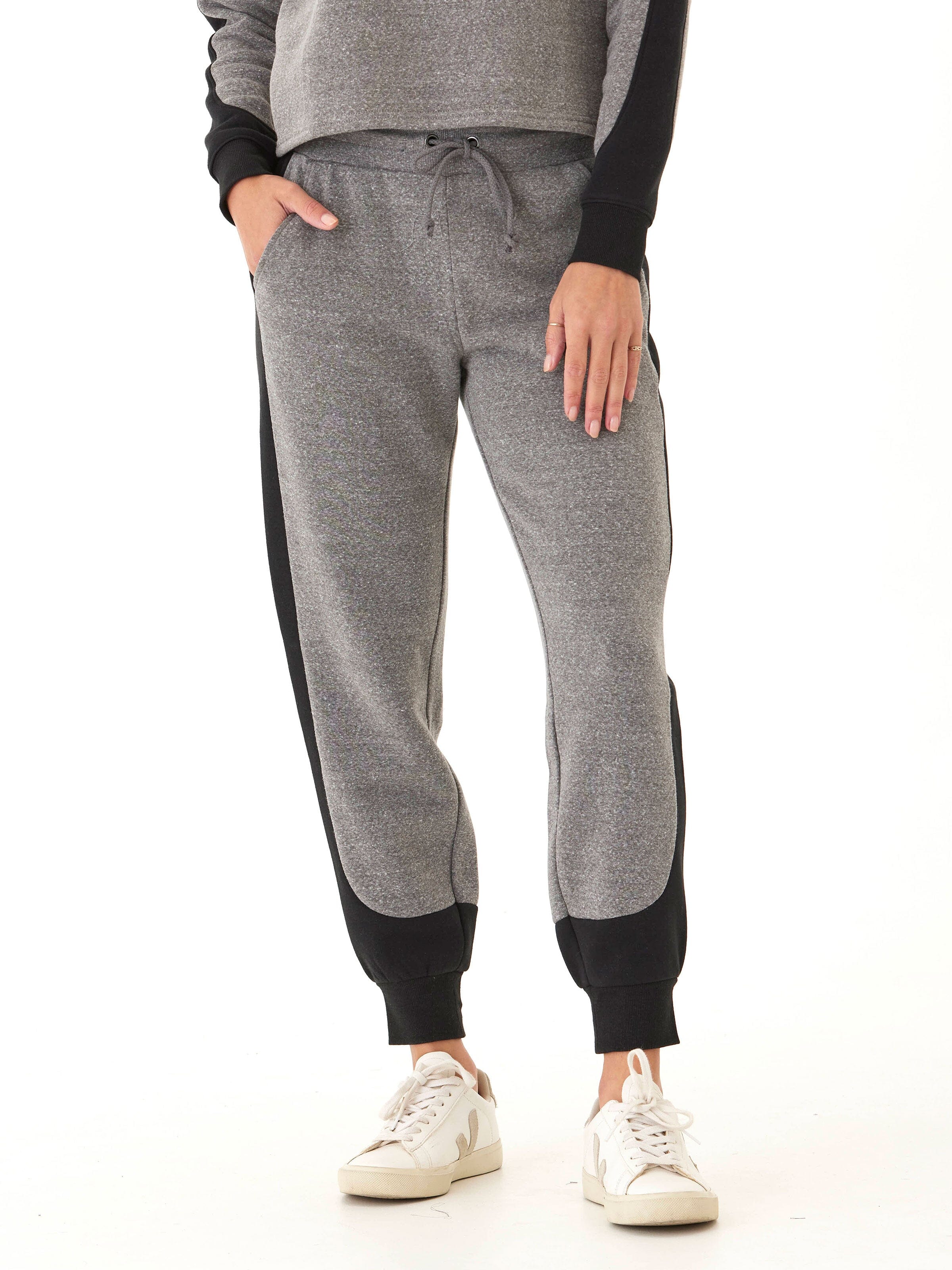 Sloane Triblend Fleece Colorblock Joggers with Pockets
