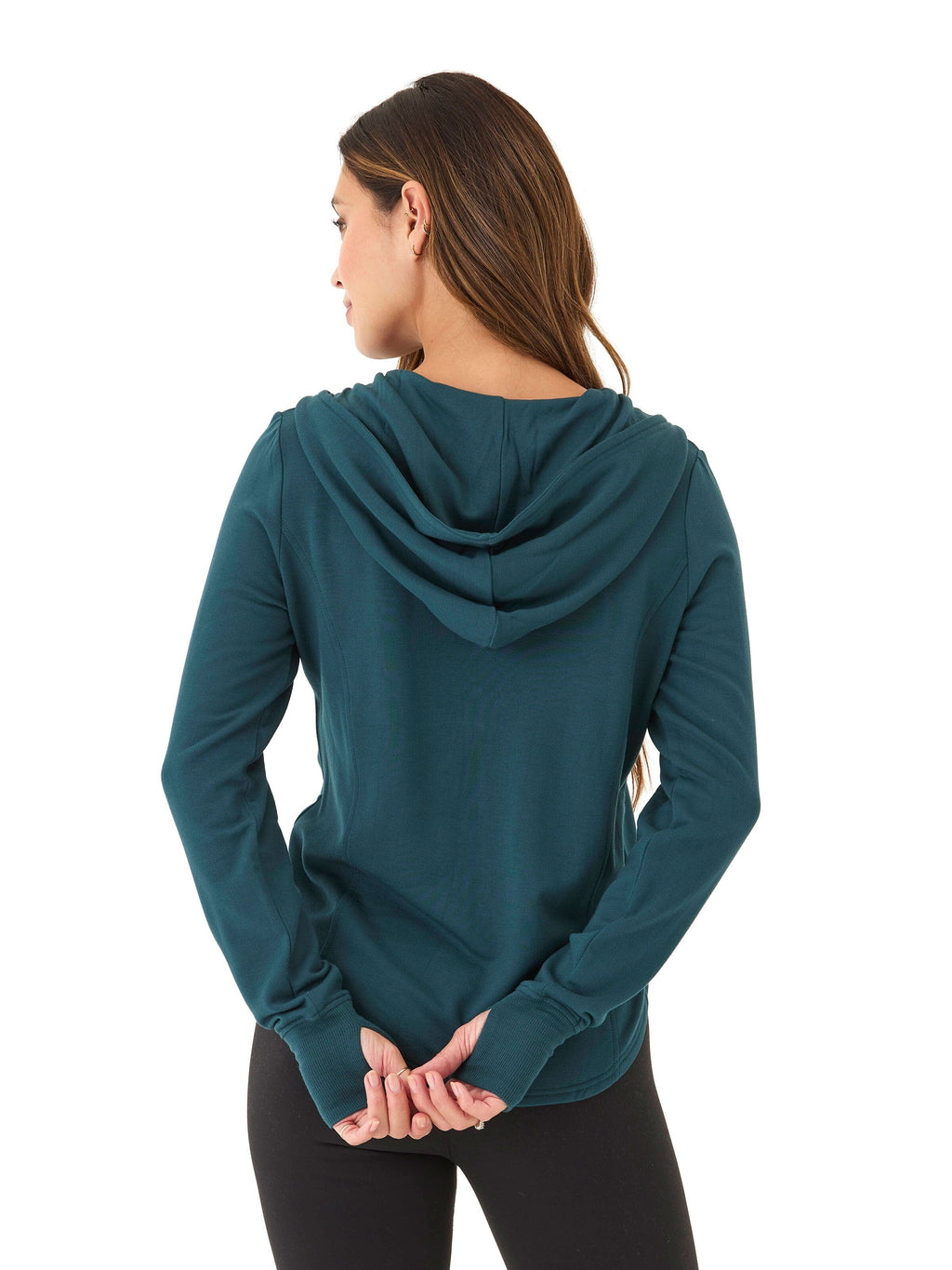 Ophelia Feather Fleece Zip Hoodie for Women - Sporty Athleisure