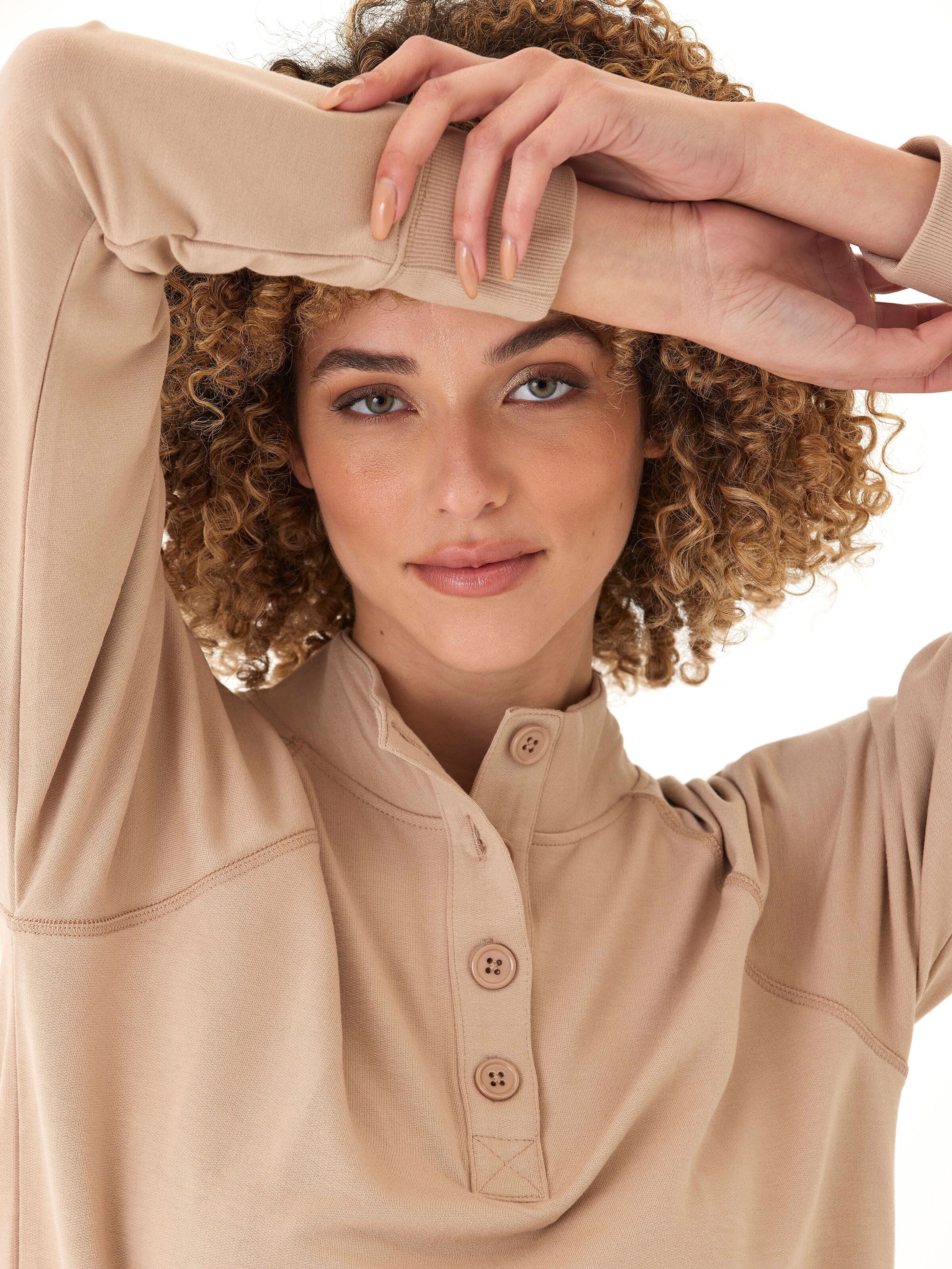 Candace Modal Terry Raglan Pullover - Cozy Lightweight Layer