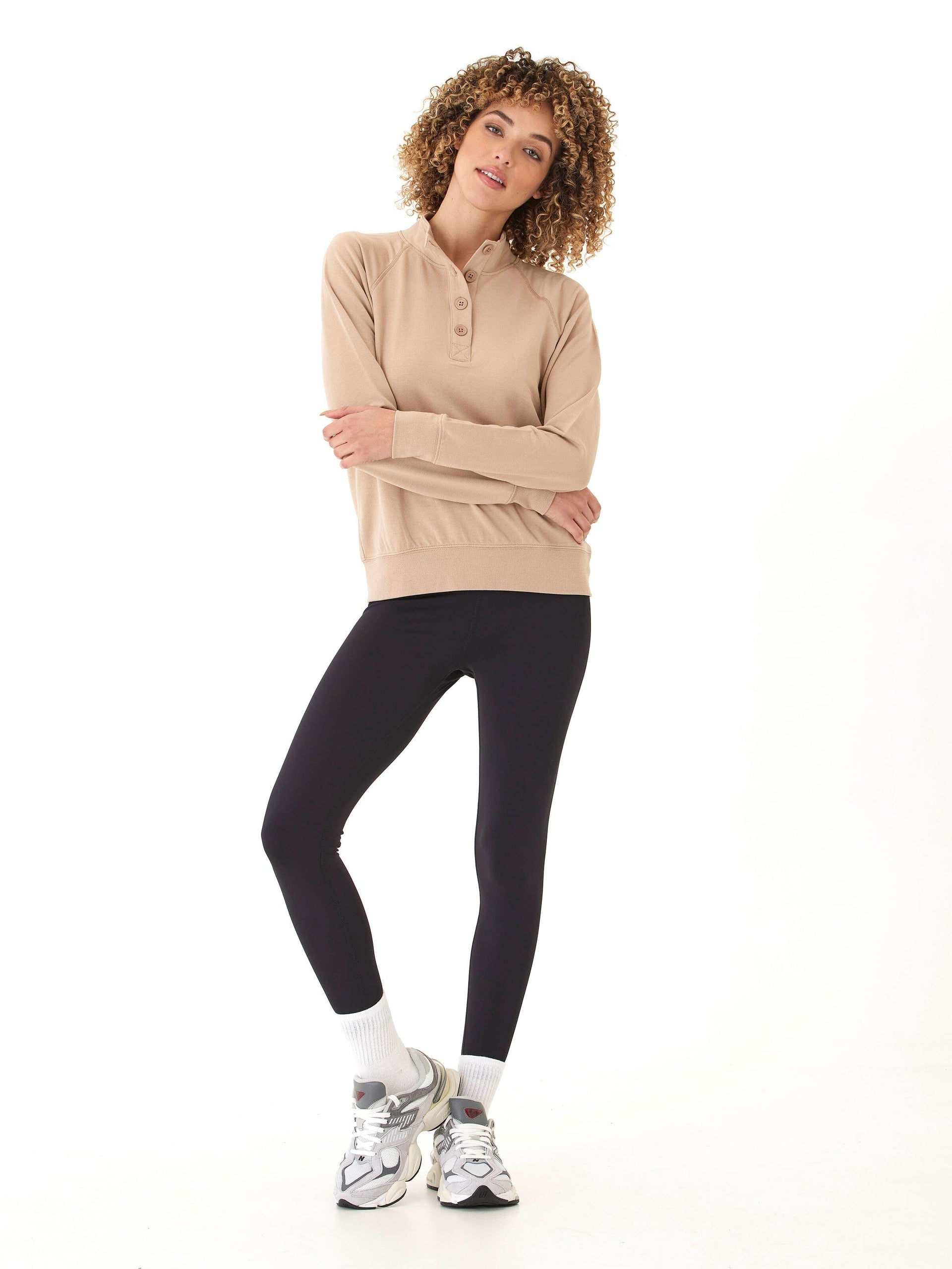 Candace Modal Terry Raglan Pullover - Cozy Lightweight Layer