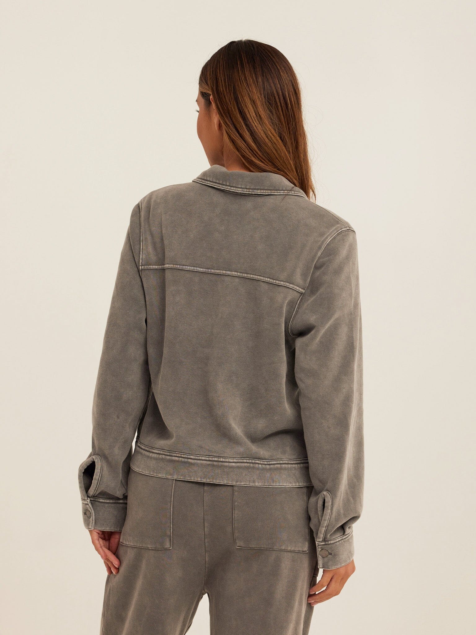 Abbey Mineral Wash CVC Fleece Jacket