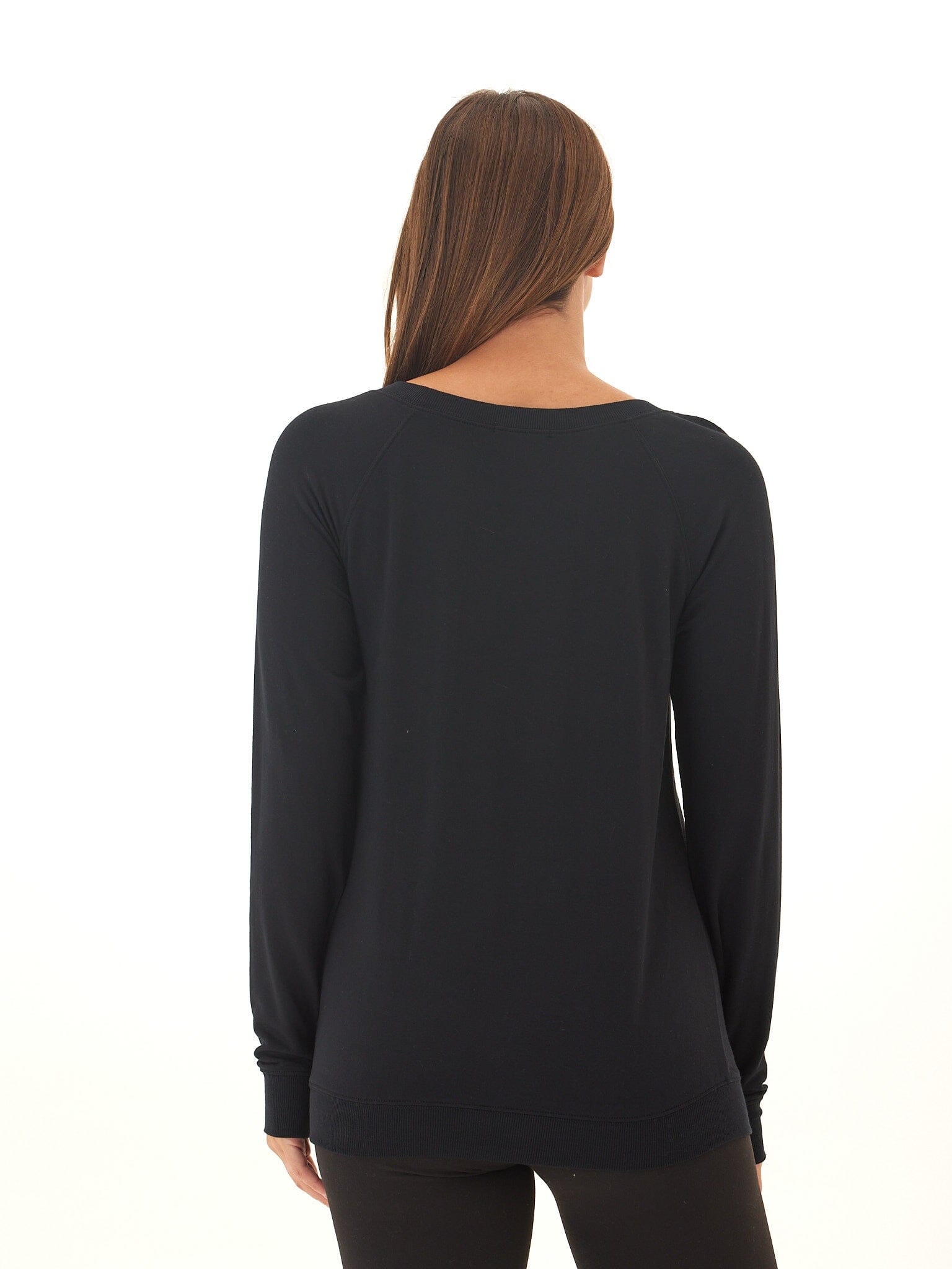 Priscilla Feather Fleece Raglan Sweatshirt with Thumbholes