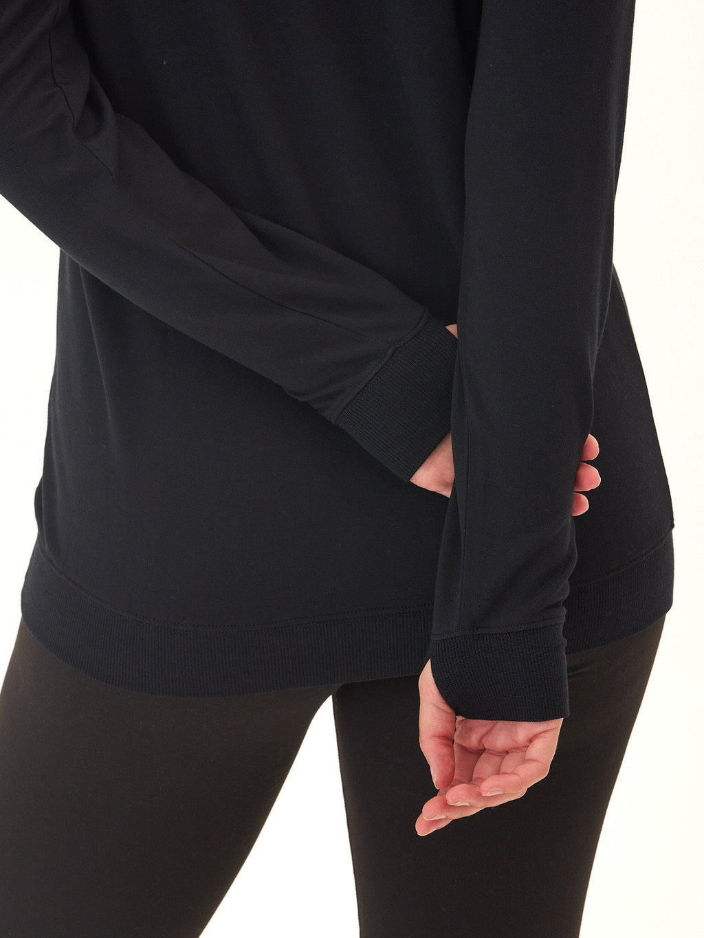 Priscilla Feather Fleece Raglan Sweatshirt with Thumbholes