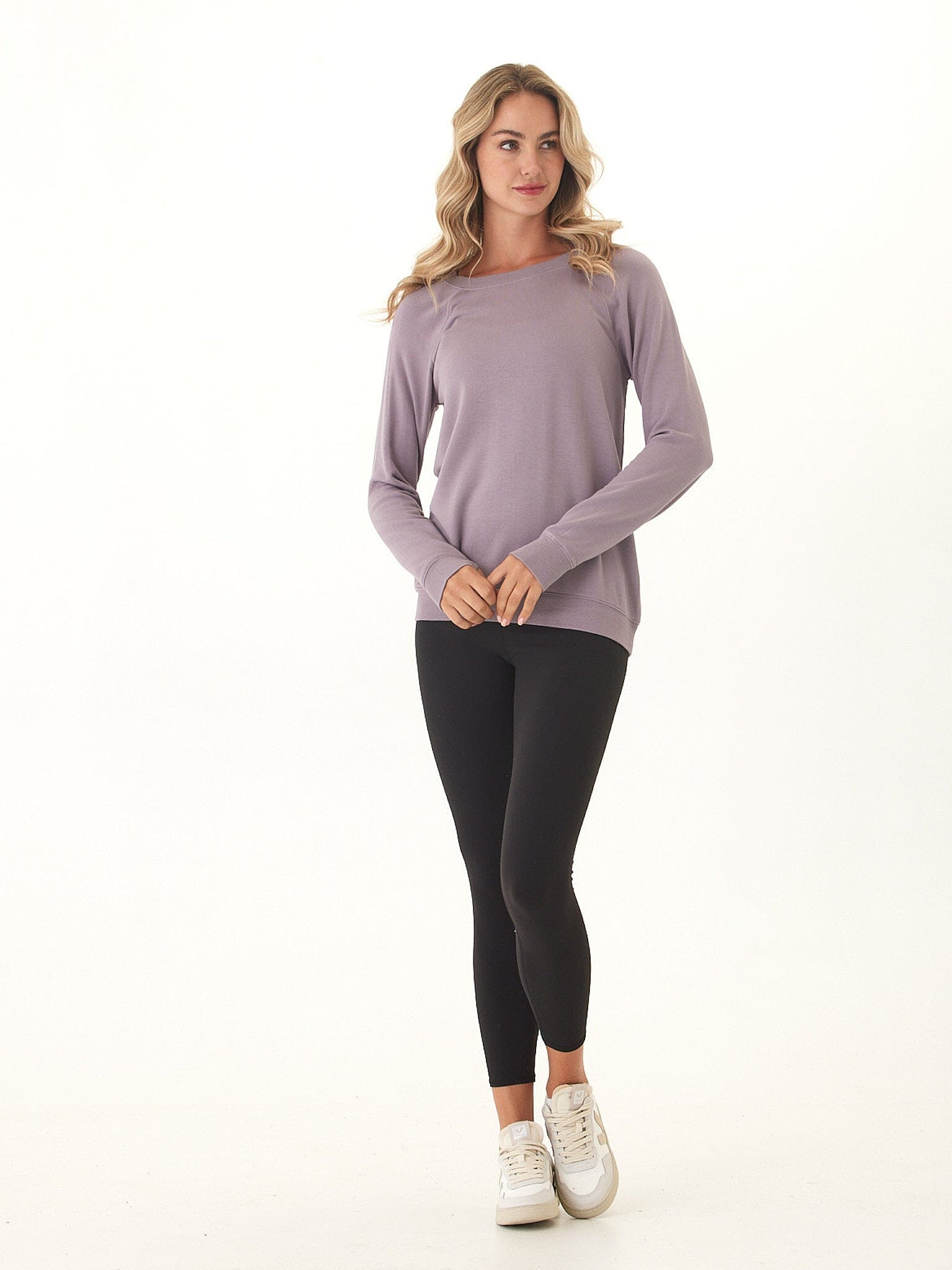 Priscilla Feather Fleece Raglan Sweatshirt