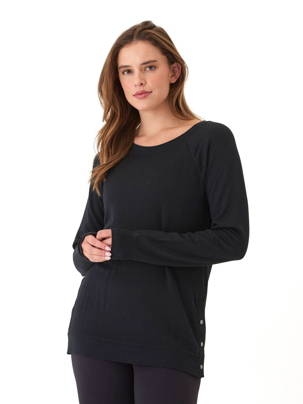 Women's Roberta Feather Fleece Snap Button Sweatshirt