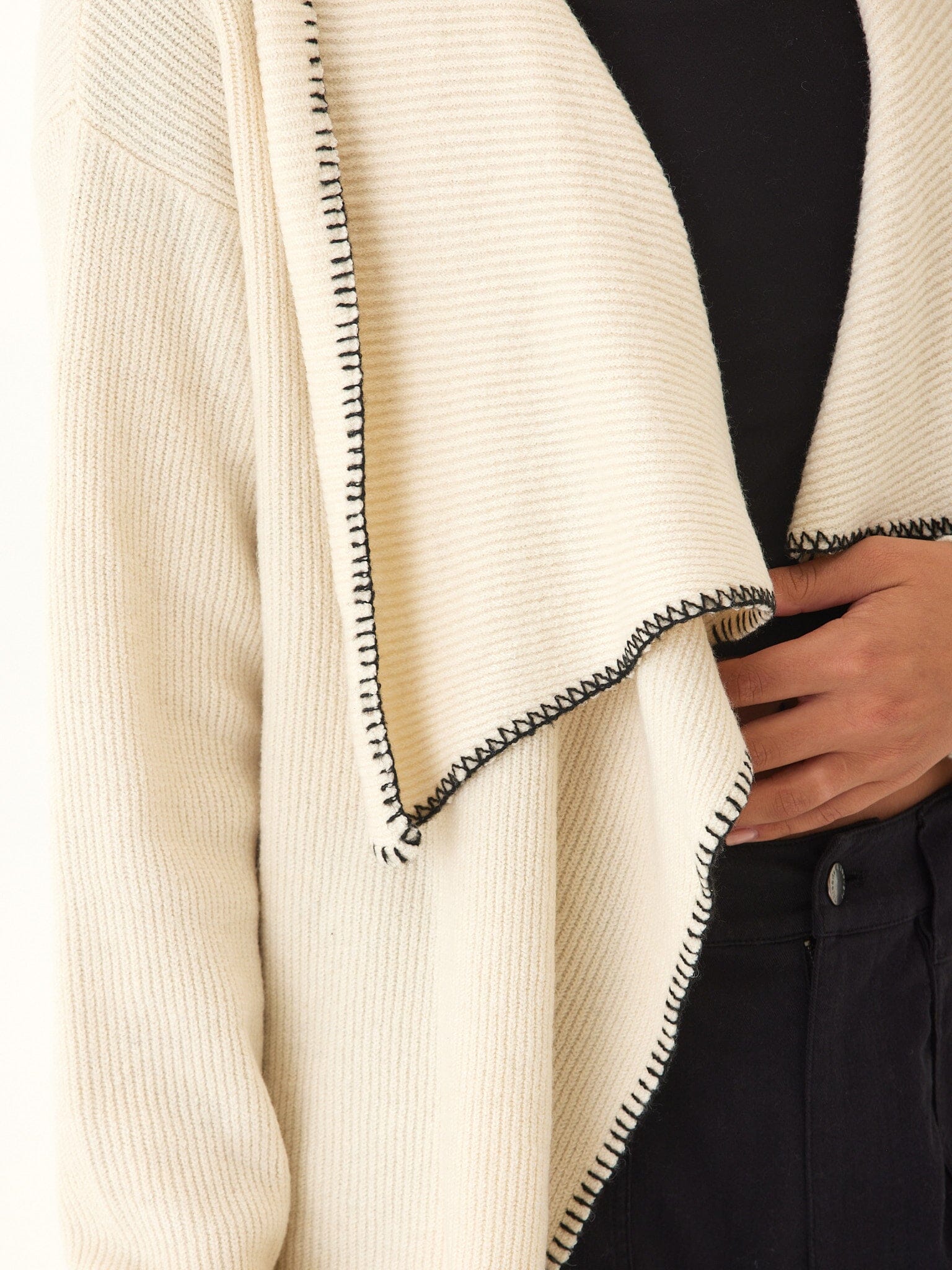 Esmae Cozy Solid Knit Sweater Cardigan - Open Front