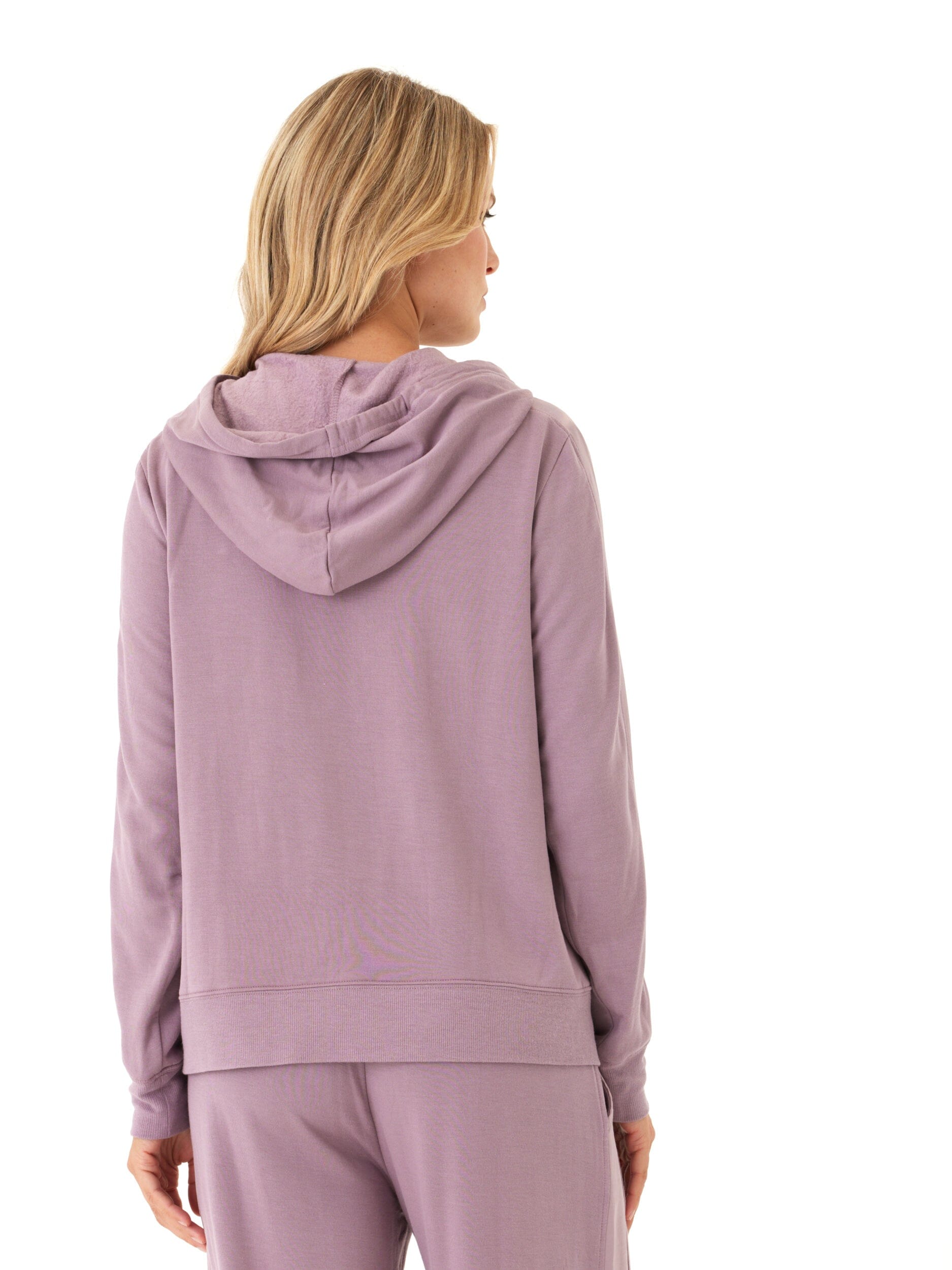 Romi Feather Fleece Trim Detail Hoodie: Elevated Loungewear