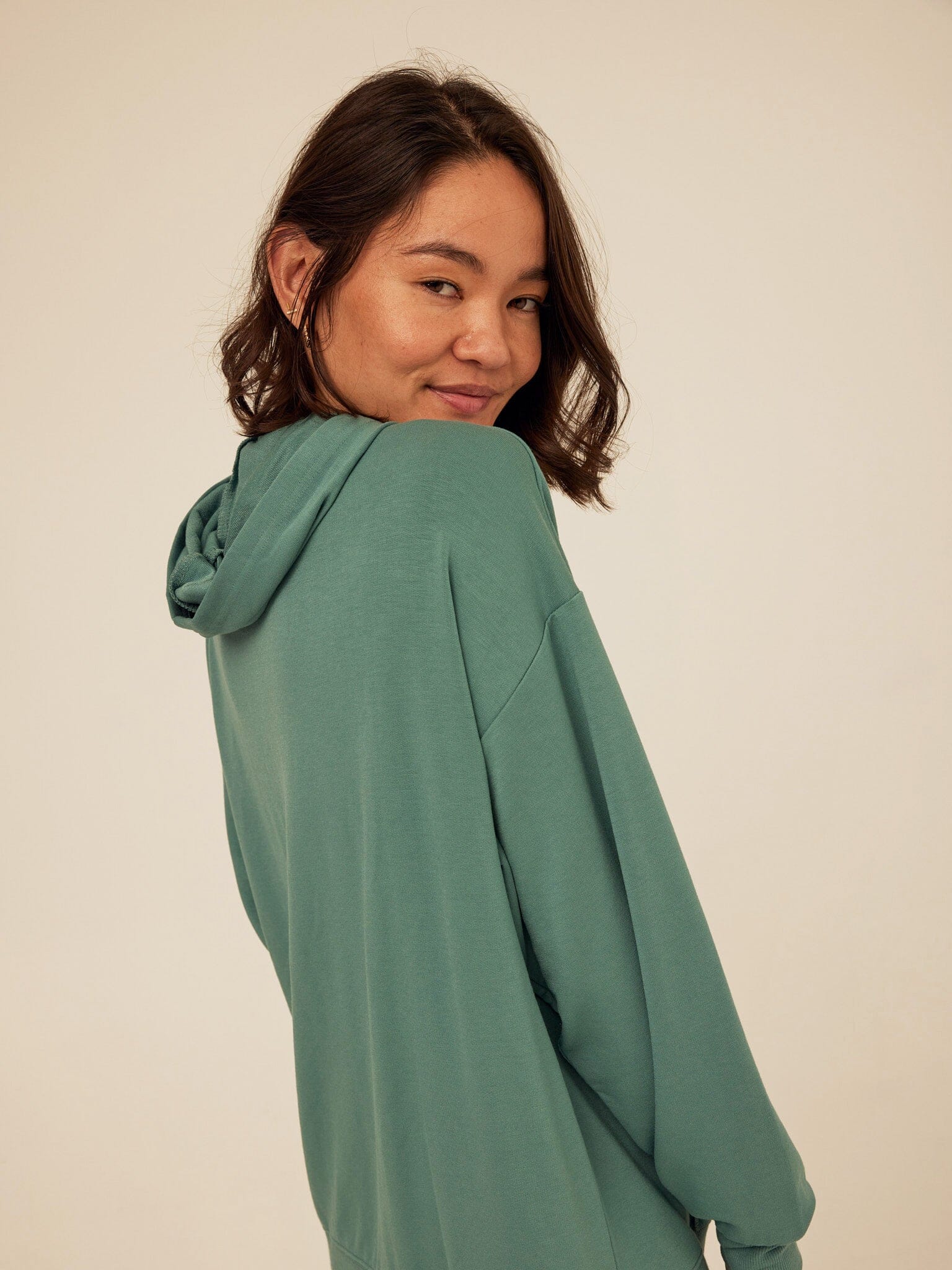 Sylvie Modal Terry Oversized Pullover Hoodie