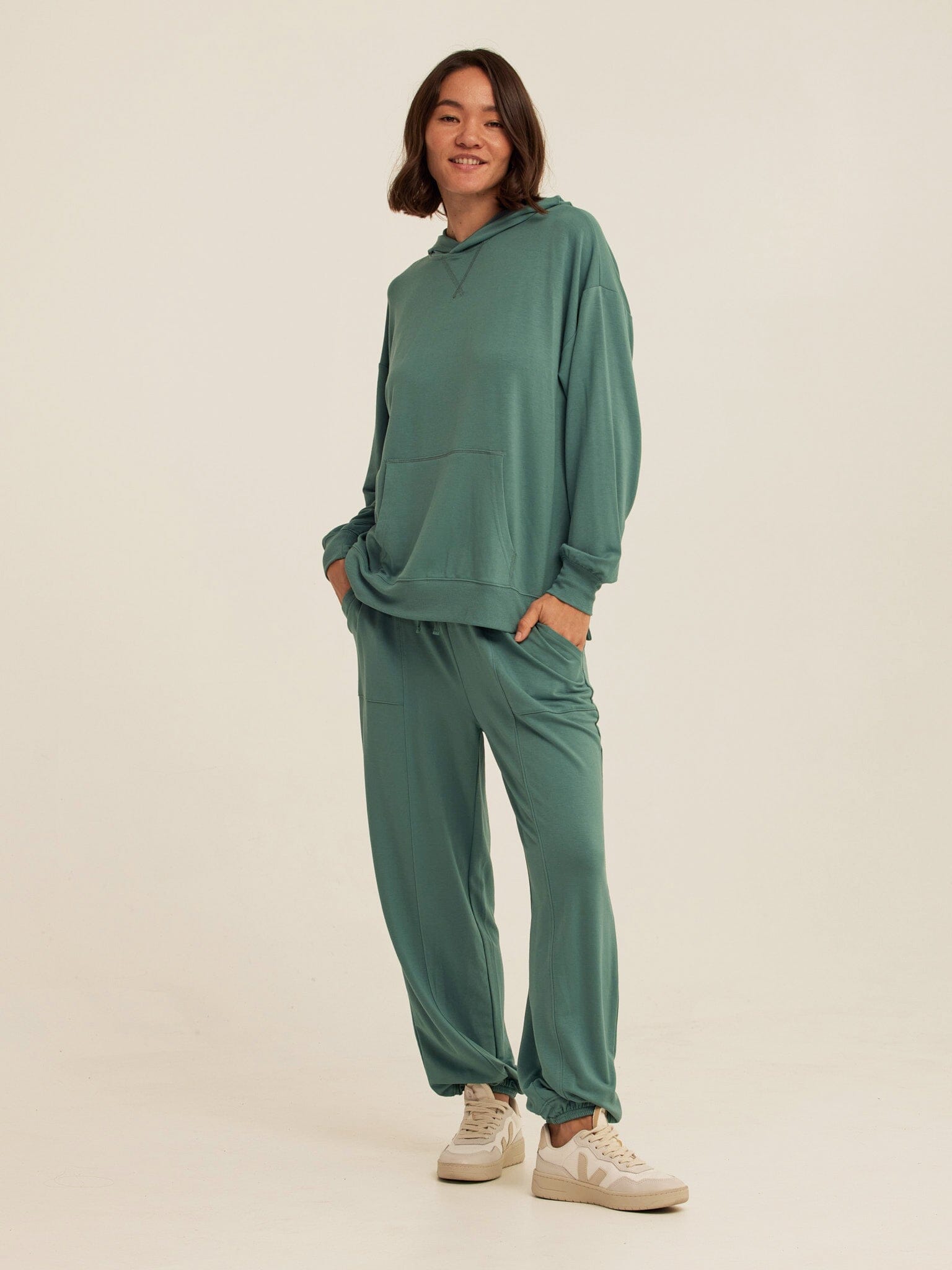 Sylvie Modal Terry Oversized Pullover Hoodie