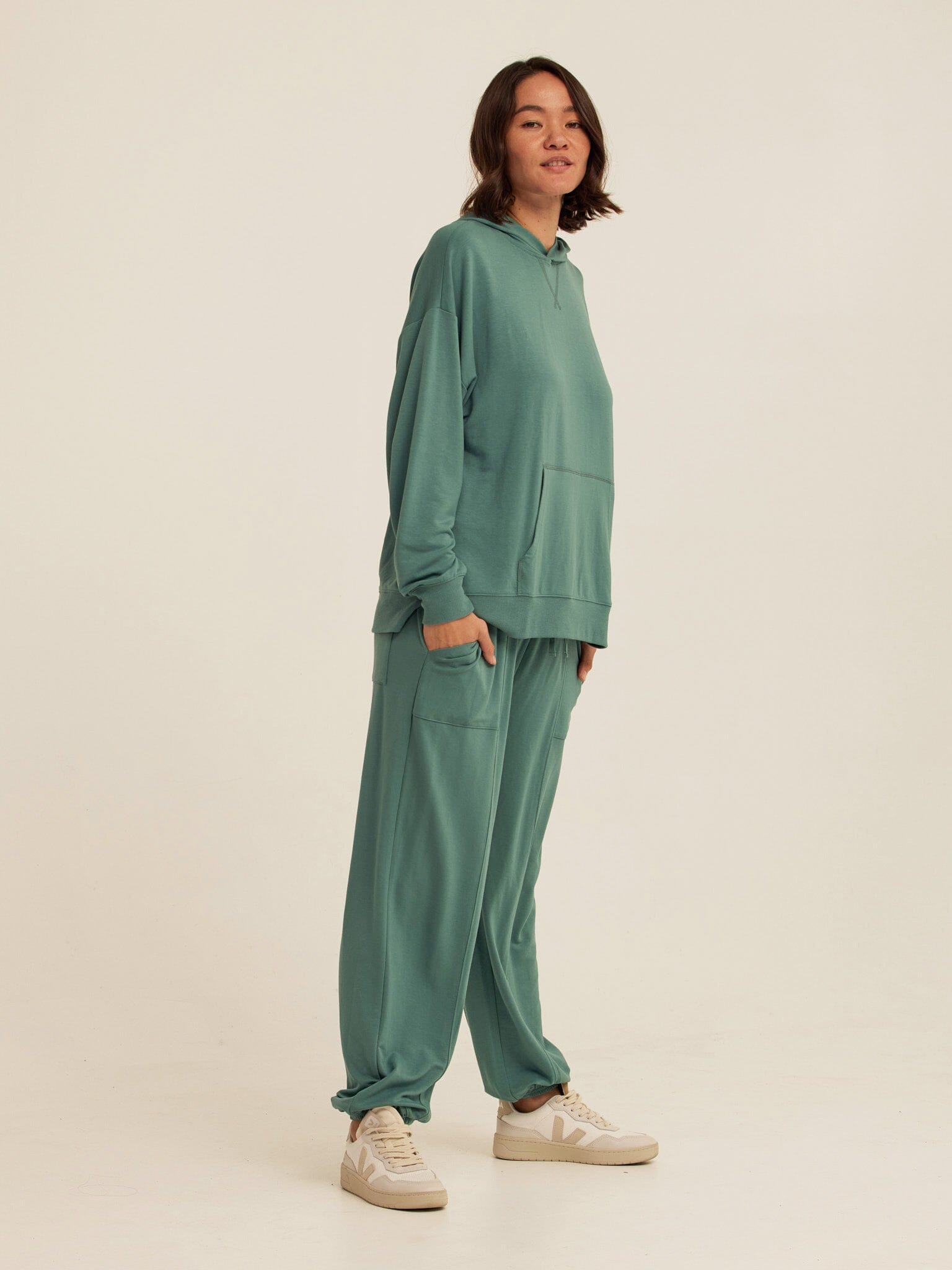 Sylvie Modal Terry Oversized Pullover Hoodie