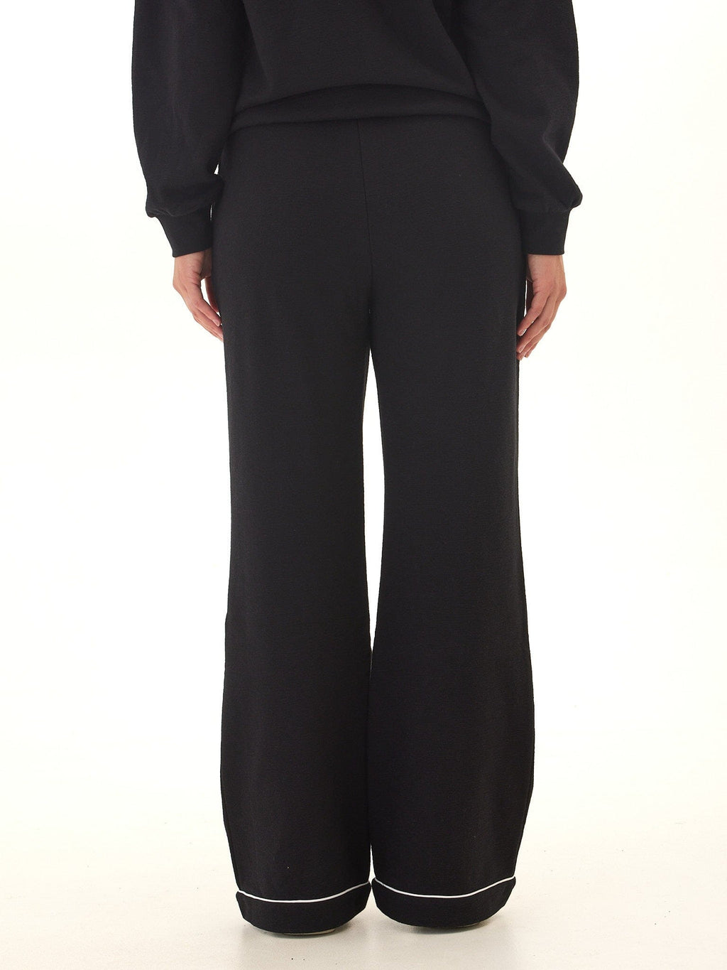 Women's Slub Terry Piping Detail Boot Cut Lounge Pants