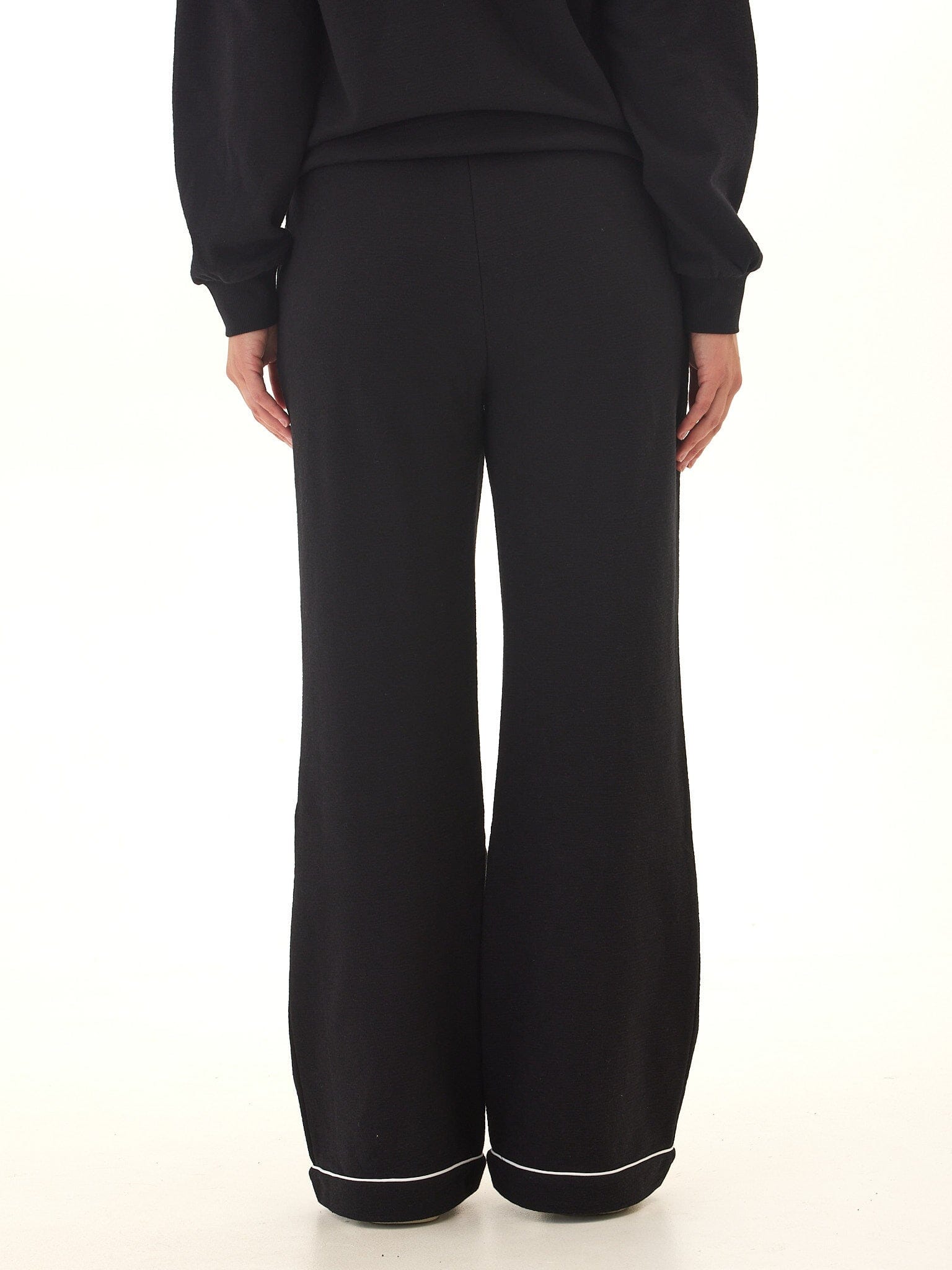 Women's Slub Terry Piping Detail Boot Cut Lounge Pants