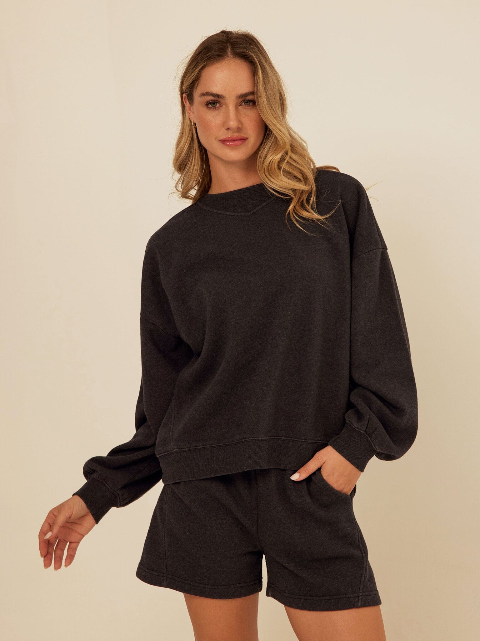 Chantel Mineral Wash Fleece Short