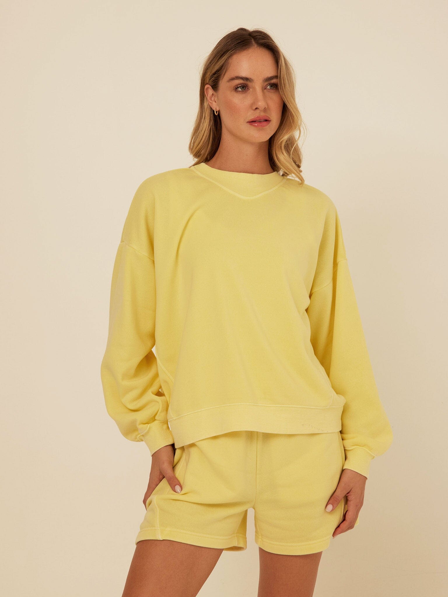 Kaitlyn Mineral Wash Fleece Sweatshirt