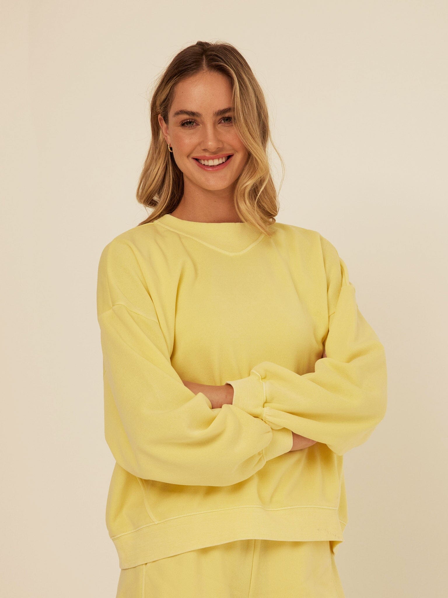 Kaitlyn Mineral Wash Fleece Sweatshirt