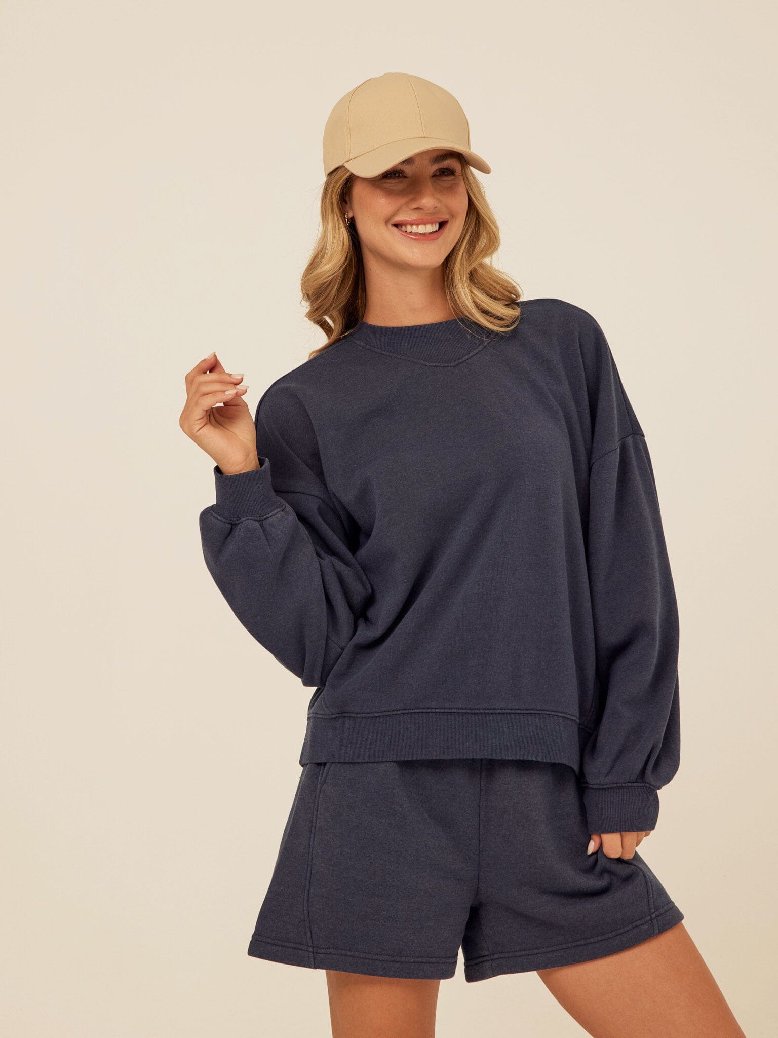 Kaitlyn Mineral Wash Fleece Sweatshirt