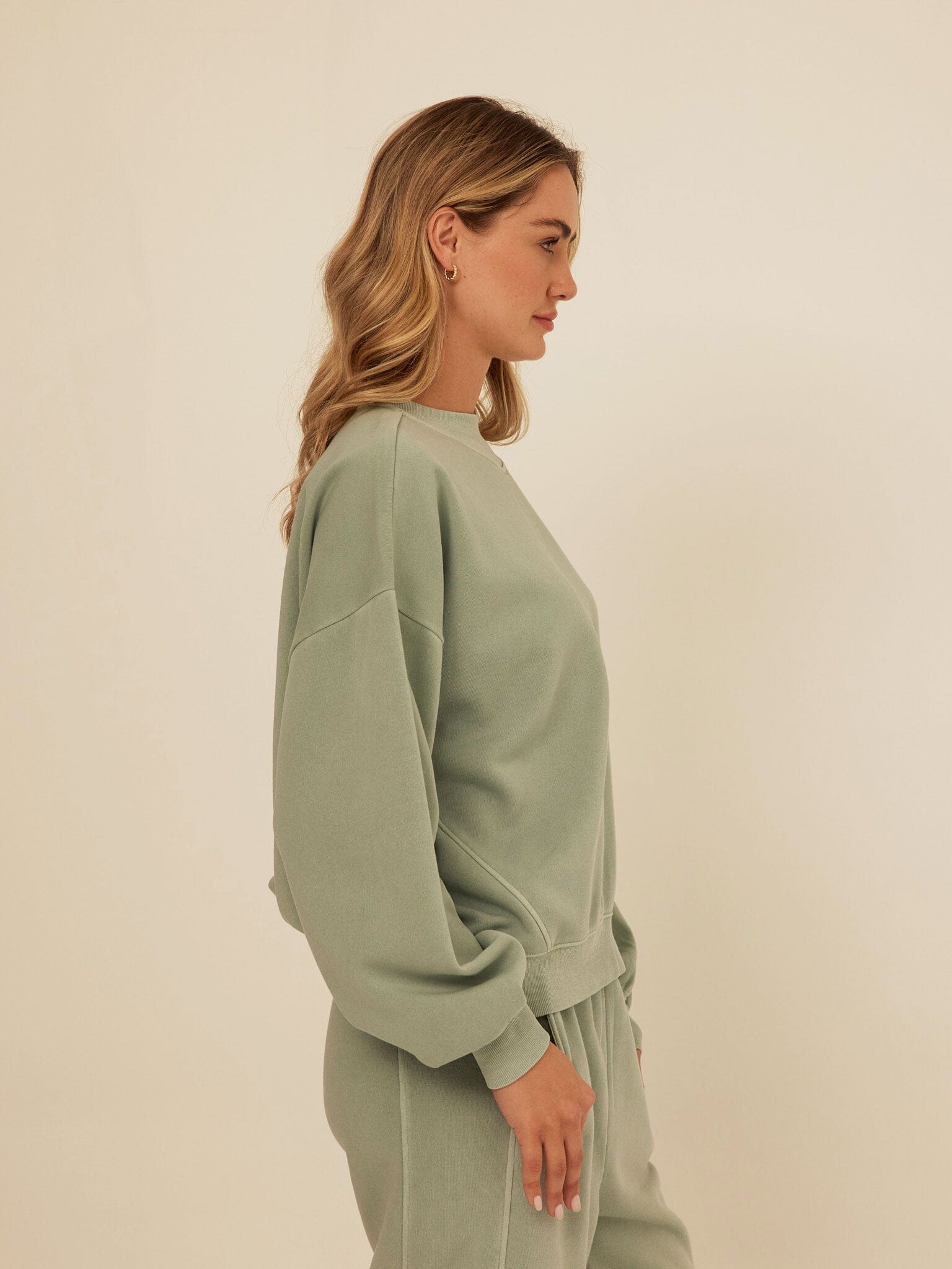 Kaitlyn Mineral Wash Fleece Sweatshirt