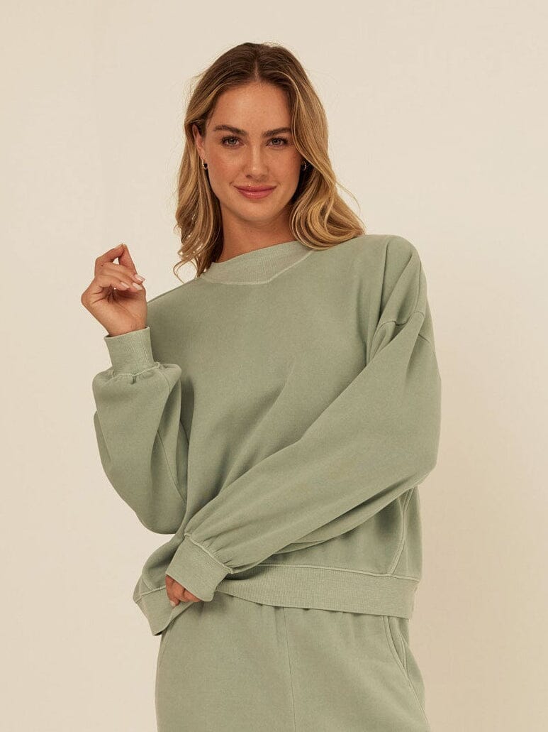 Kaitlyn Mineral Wash Fleece Sweatshirt