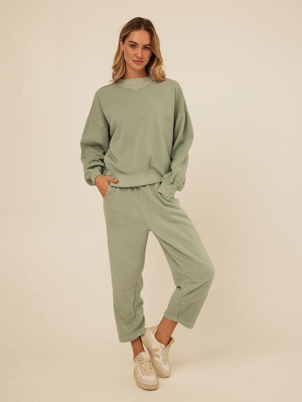 Kaitlyn Mineral Wash Fleece Sweatshirt