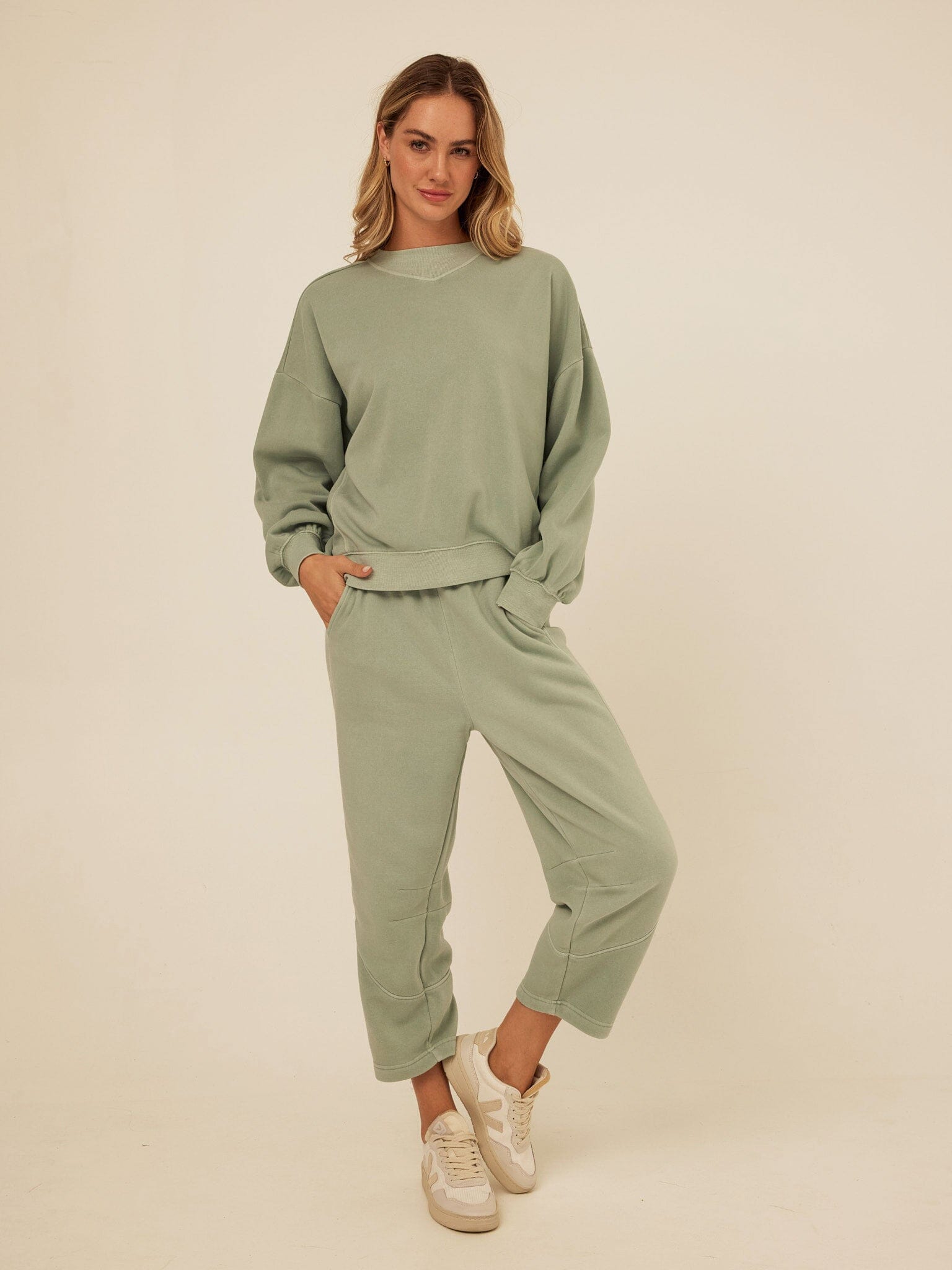 Kaitlyn Mineral Wash Fleece Sweatshirt