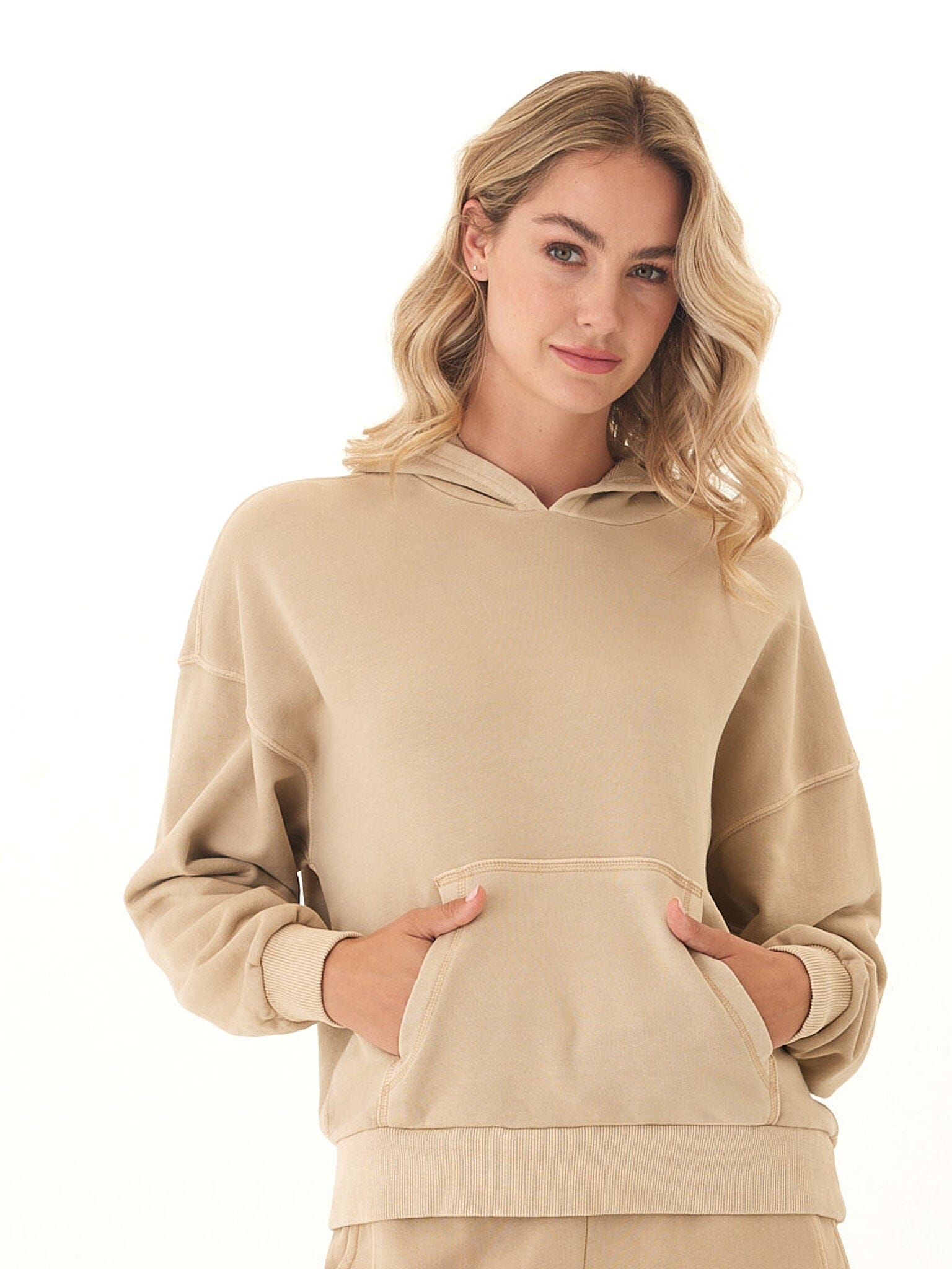 Tanya Mineral Wash Cotton Terry Pullover Hoodie