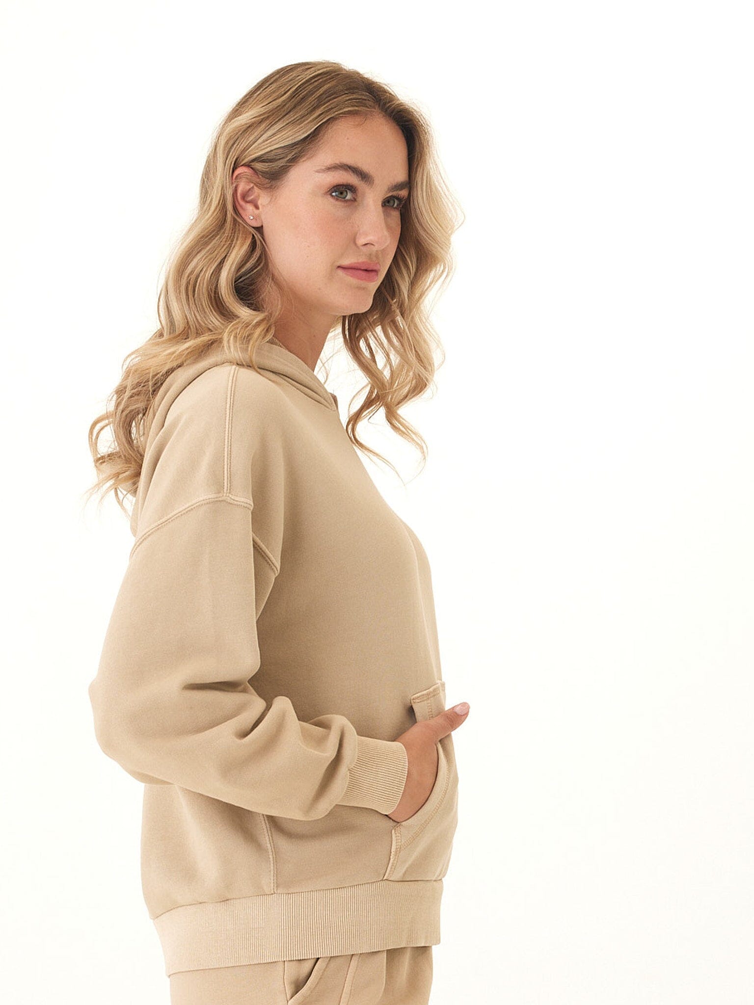 Tanya Mineral Wash Cotton Terry Pullover Hoodie