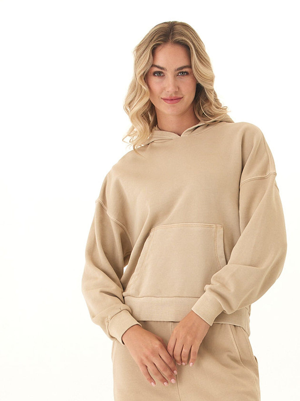 Tanya Mineral Wash Cotton Terry Pullover Hoodie