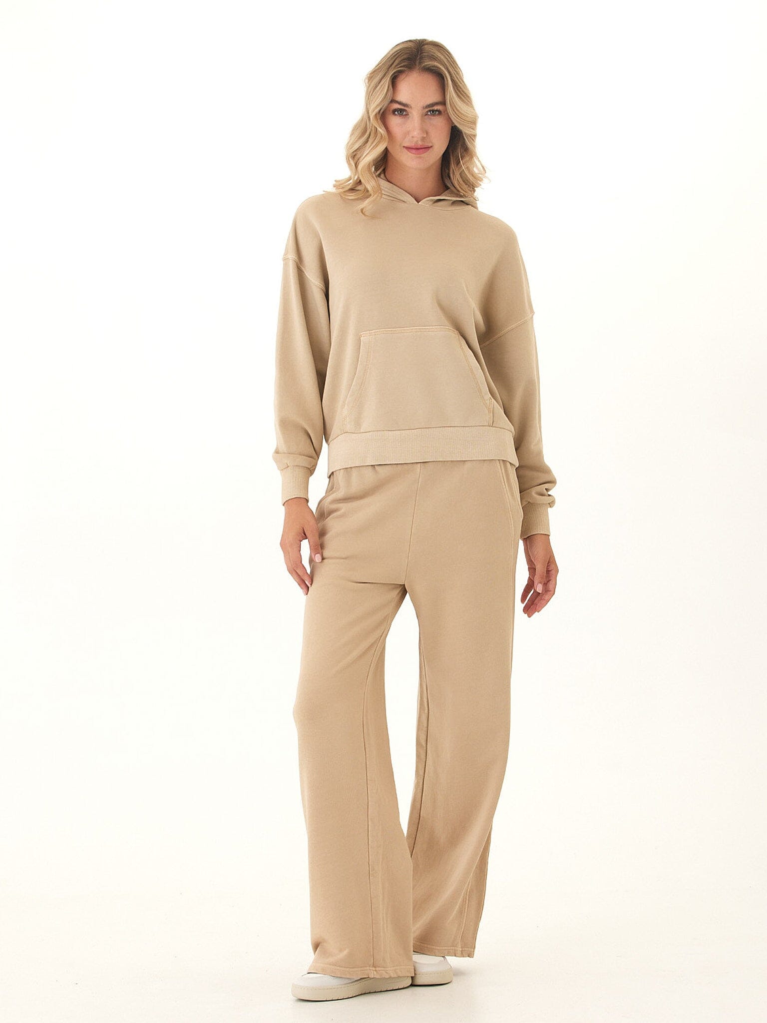 Tanya Mineral Wash Cotton Terry Pullover Hoodie