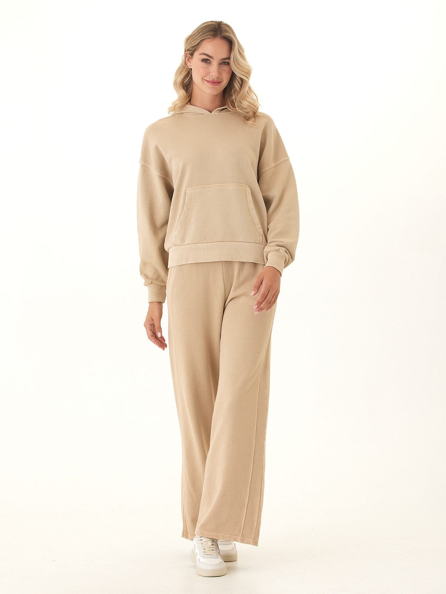 Tanya Mineral Wash Cotton Terry Pullover Hoodie
