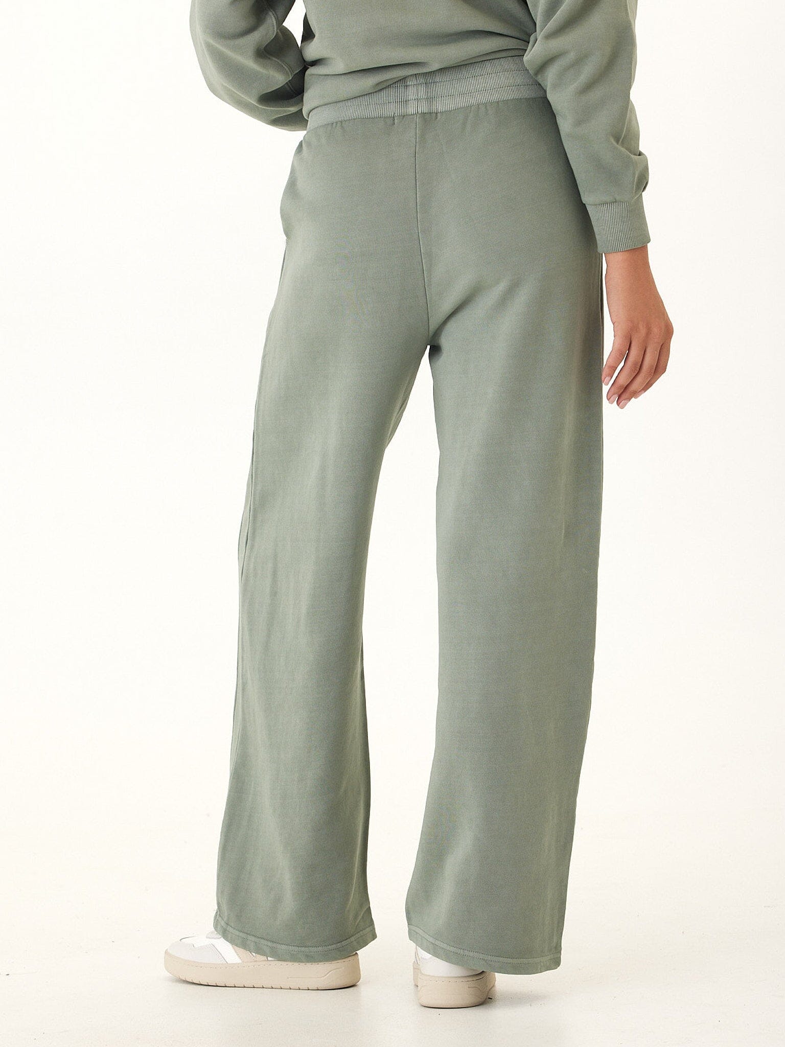 Core Feather Fleece Sweatpant in Sage Green - Minimalist Loungewear