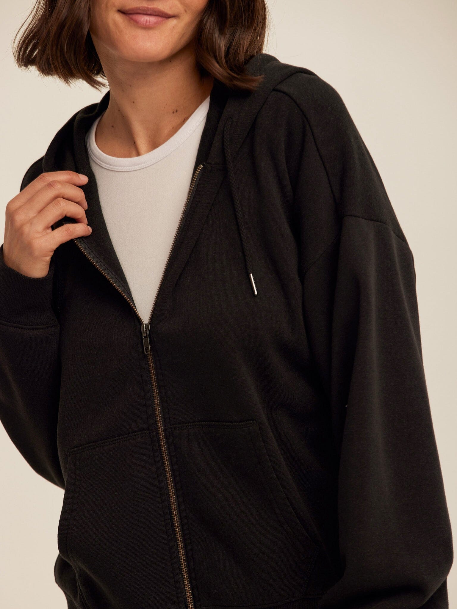 Core Triblend Fleece Zip Sweatshirt in a versatile layering style