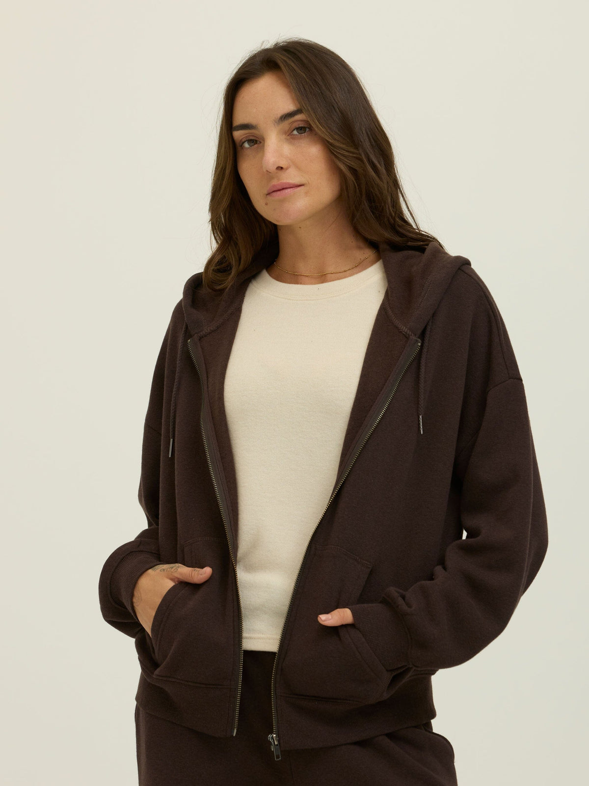 Corissa Triblend Fleece Zip Hoodie