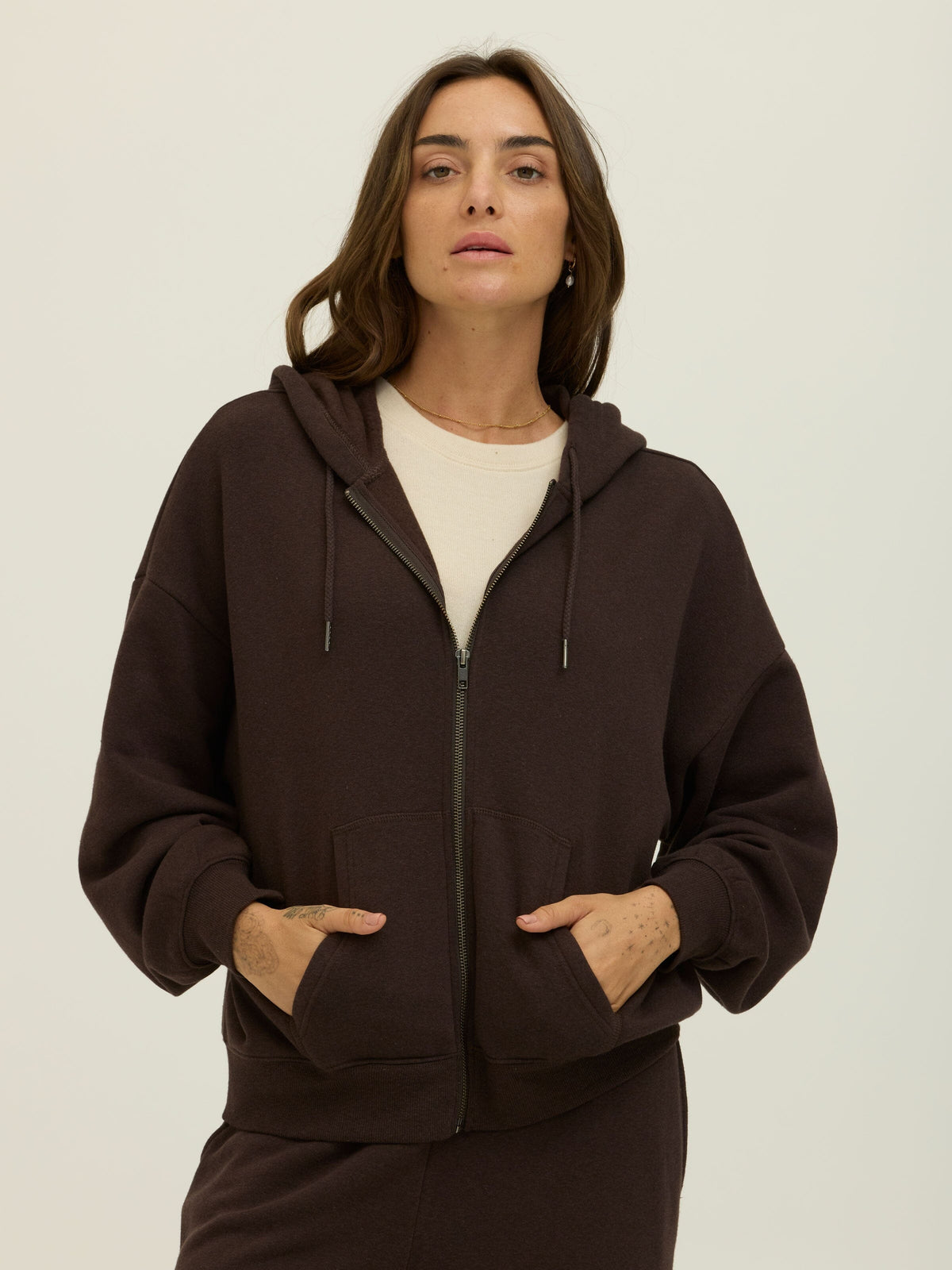 Corissa Triblend Fleece Zip Hoodie