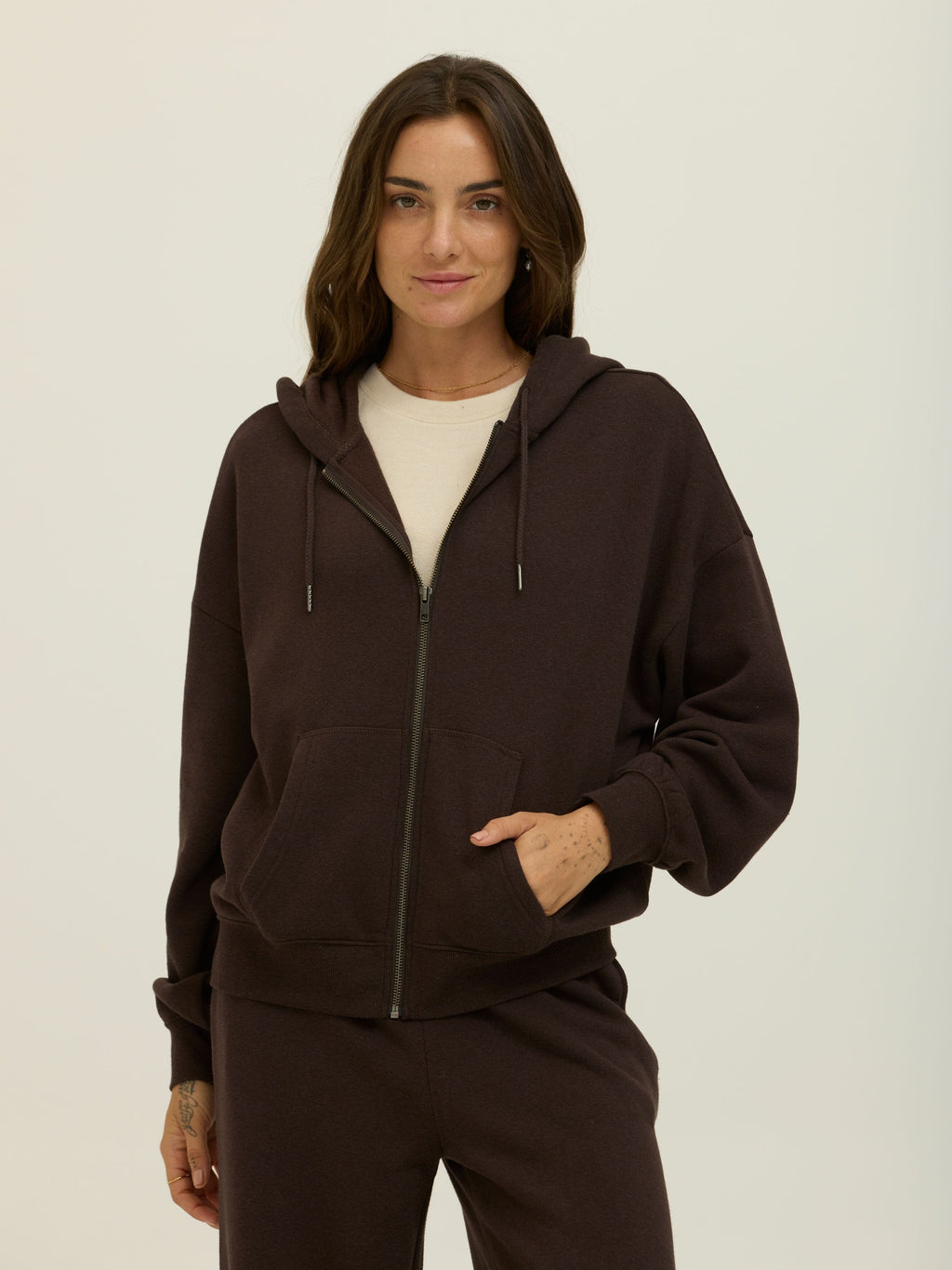 Corissa Triblend Fleece Zip Hoodie
