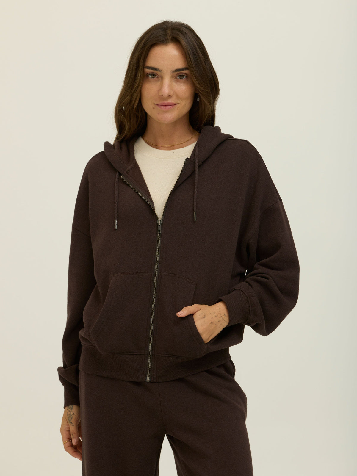 Corissa Triblend Fleece Zip Hoodie